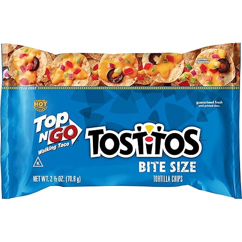 Tostitos Bite Size Walking Taco Tortilla Chips, 2.5 onzas - 18 por caja.