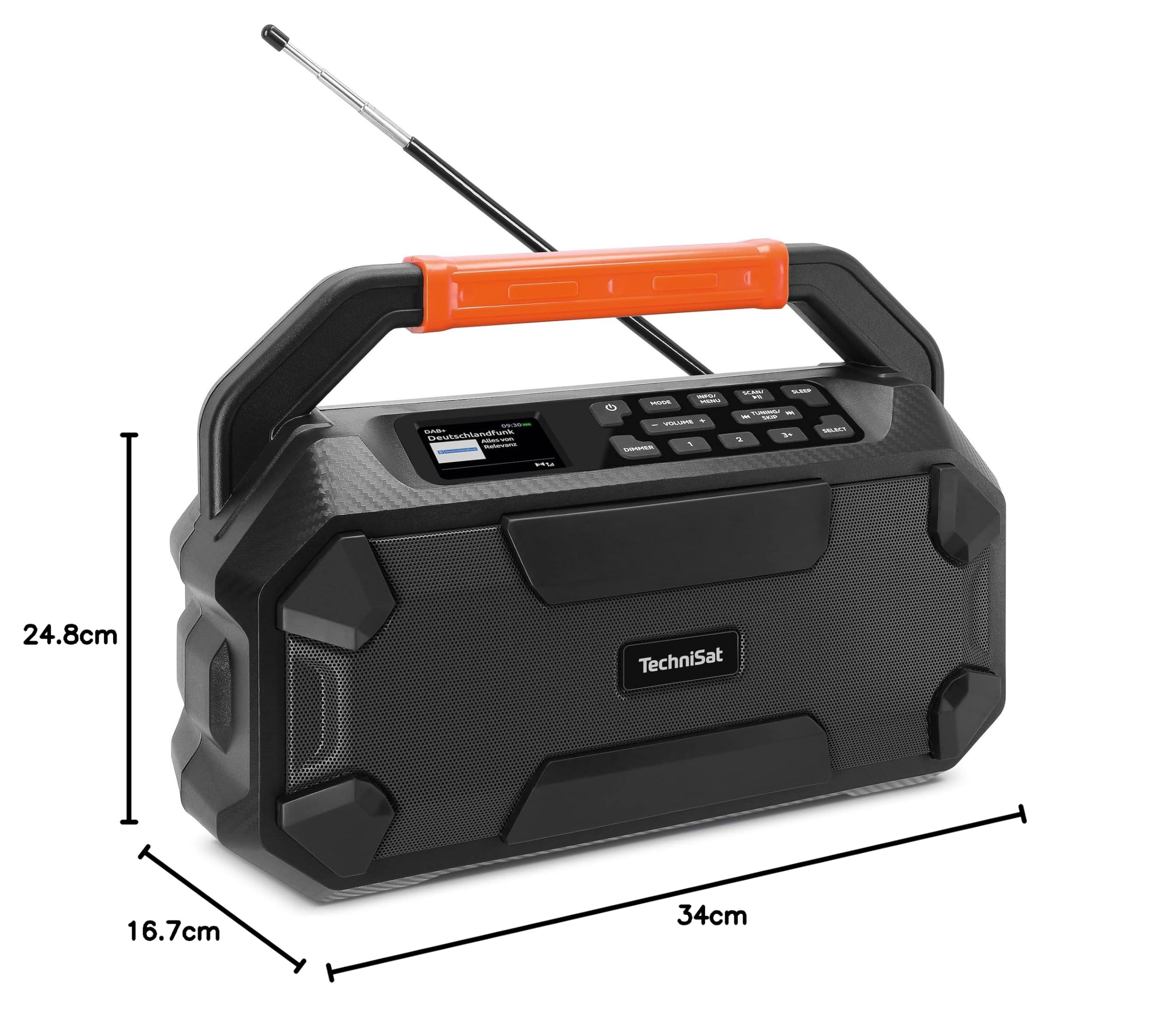 TechniSat DIGITRADIO 231 OD DAB+ Outdoor Boombox 18 V Bluetooth