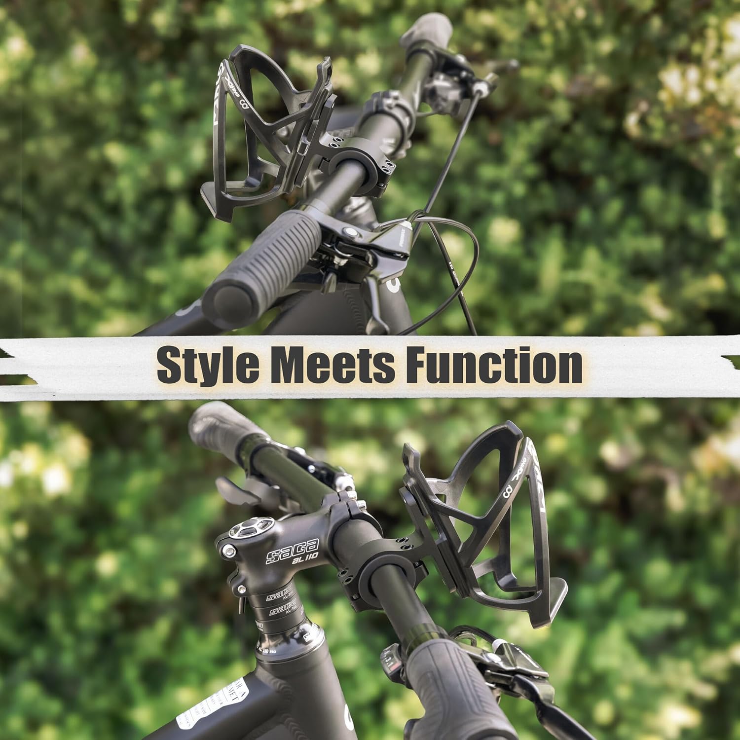 CyclingDeal 自転車用ハンドルバーボトルケージアダプター - 自転車ウォーターボトルホルダー 自転車ウォーターボトルマウン