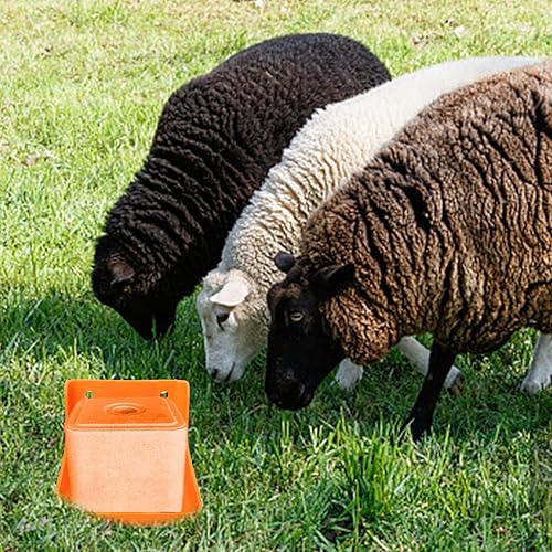 Miniatura 4 de Cabilock Comedero para caballos Ganado y Ovejas Lick Caja de ladrillo Comedero de cabra Bandeja de accesorios para ganado Suministros de ganado