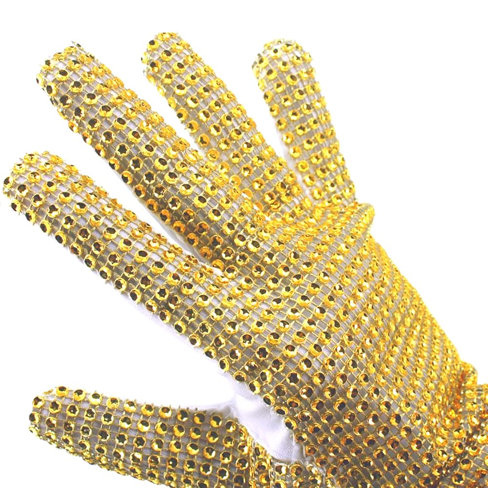 Amazon.com: ZUROLEE Rhinestone Glove Golden Sequin Dance