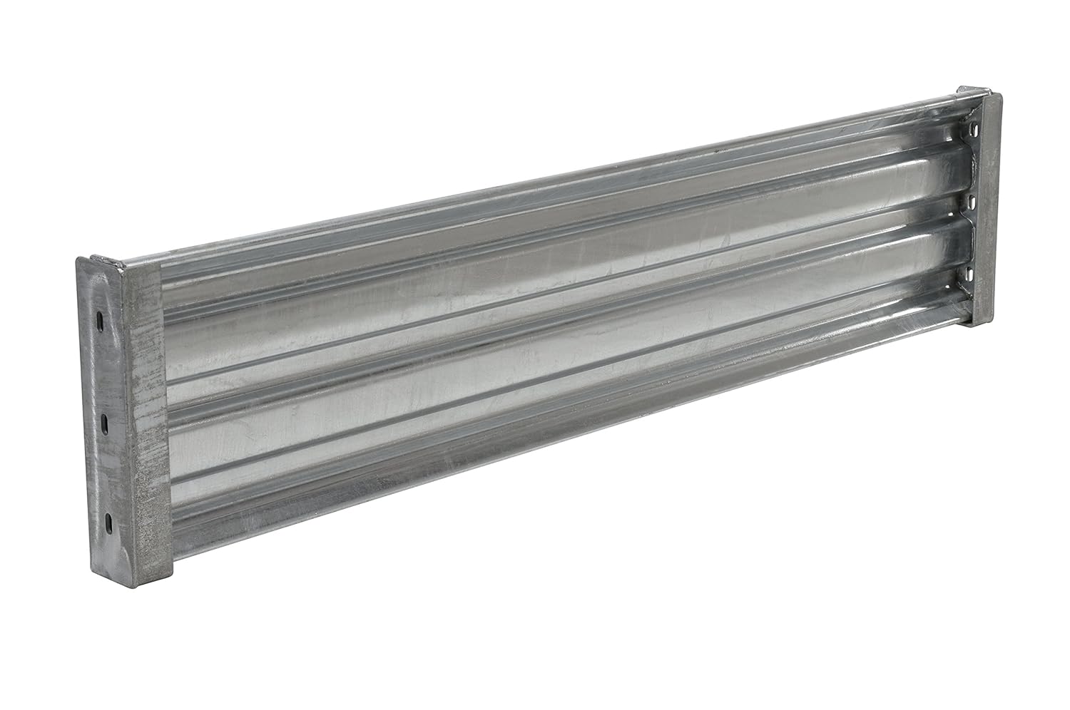 Vestil GR-F3R-DI-6-HDG Galvanized Steel 3 Ribbed Drop In Style Guard Rail 65.875 In. Length Gray