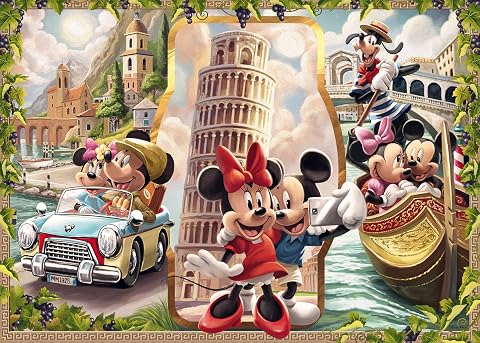 Ravensburger, 1000p Puzzle WD Mickey Minnie, Yetişkin Puzzle