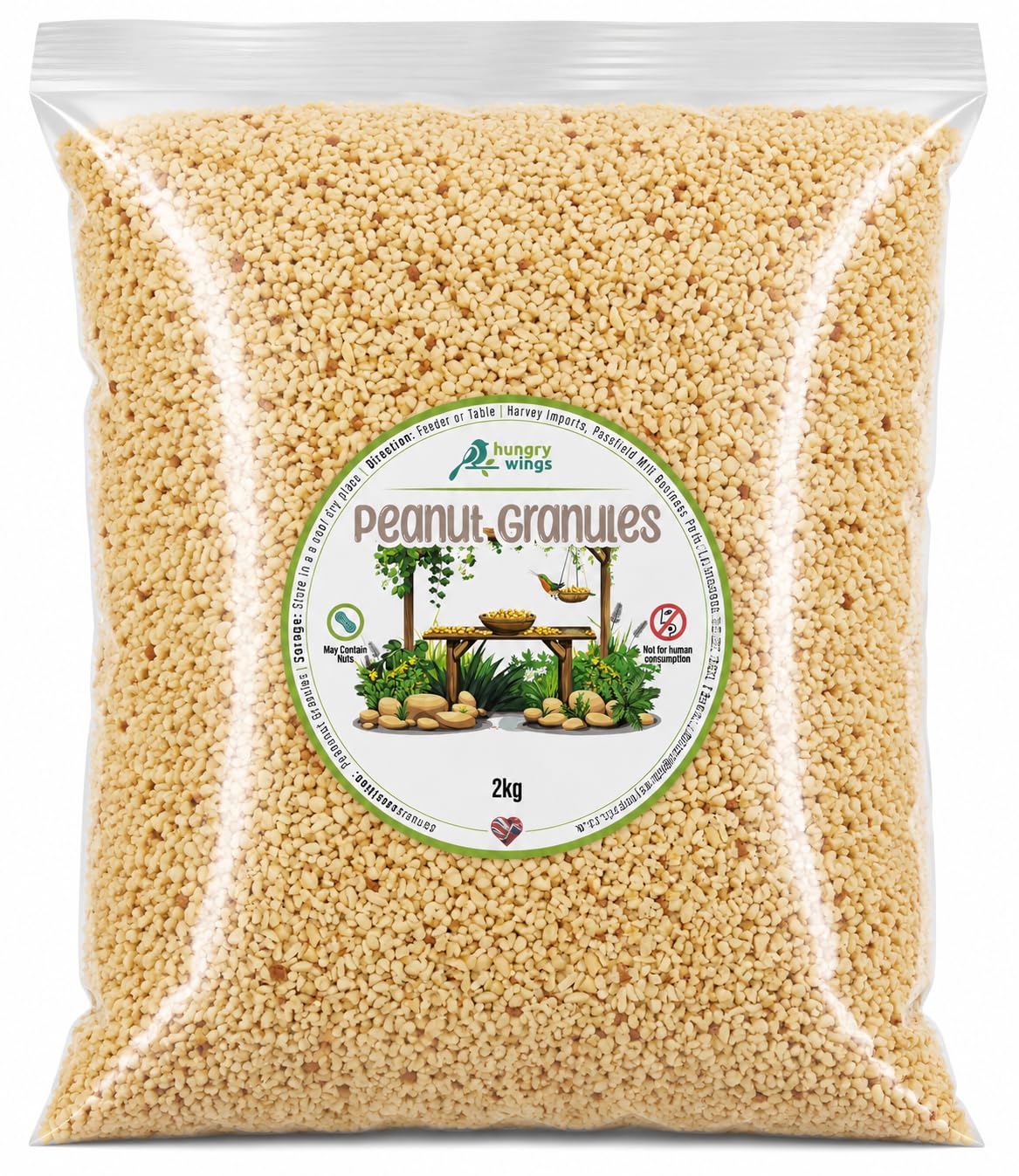 Wild Bird Food (2kg, Peanut Granuels)