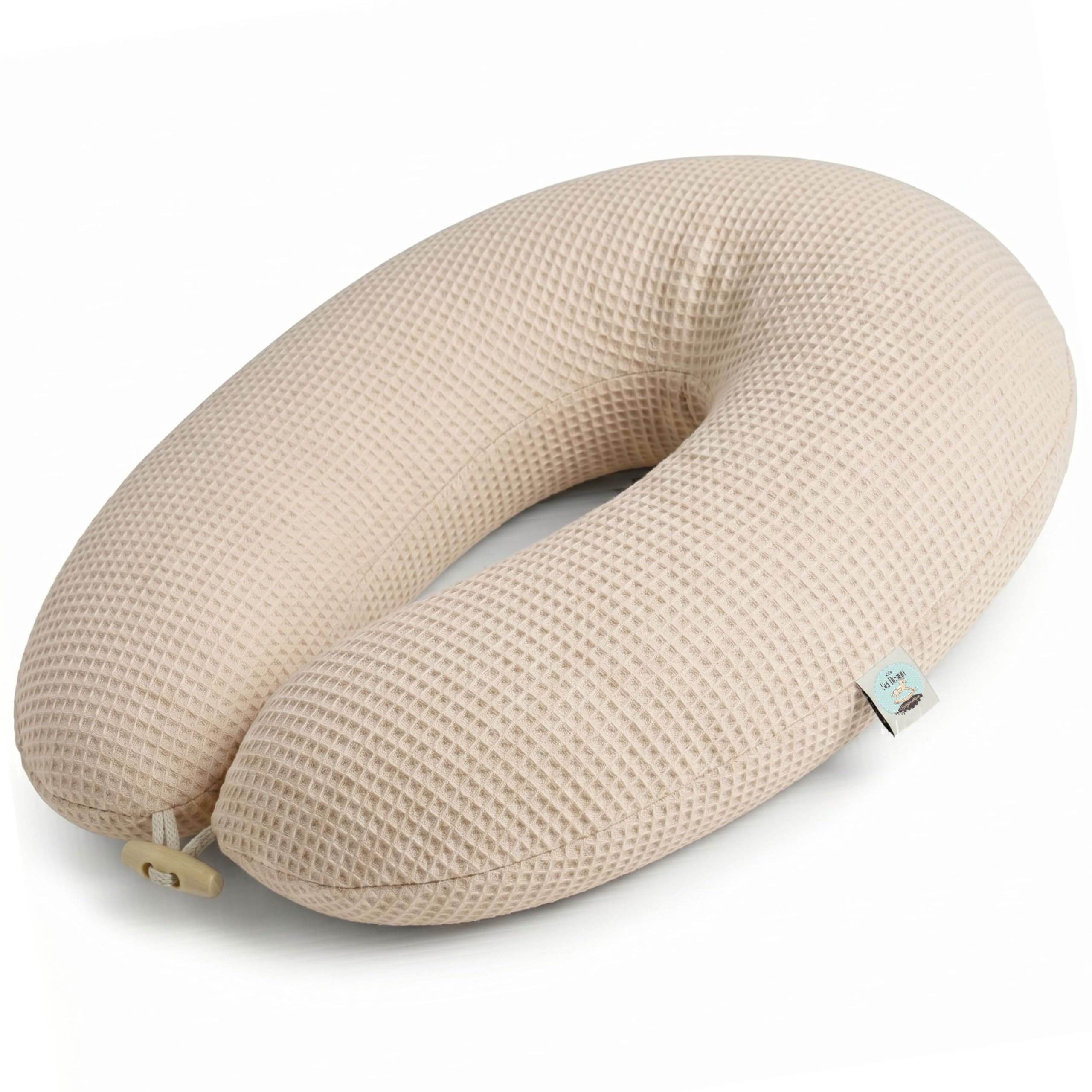 sei Design Stillkissenbezug 100% Baumwolle passend für Stillkissen XXL. Bezug für Schwangerschaftskissen. Seitenschläferkissen 190 x 35 cm… – Ansicht 2