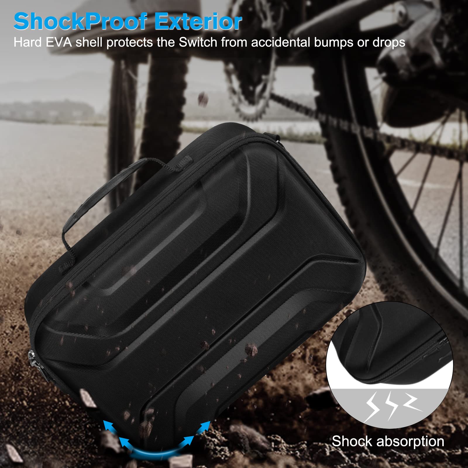 FINTIE Custodia Borsa Compatibile con Nintendo Switch Modello OLED 2021/Switch 2017, Portatile di Custodia da Viaggio Protettiva Carrying Borsa per Switch Console, Pro Controller & Accessori,