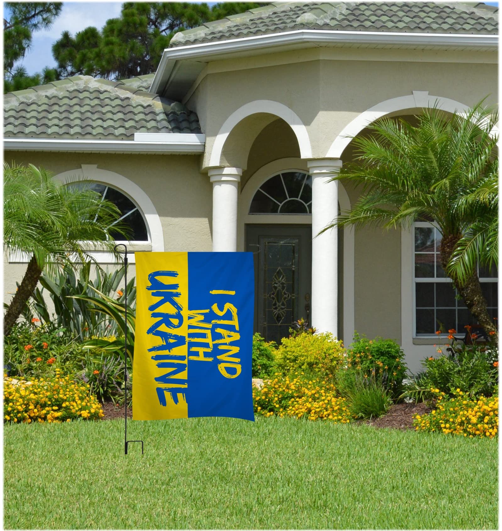 Bandiera Da Giardino We Stand With Ucraina - 28x40 Poliestere USA Decoration