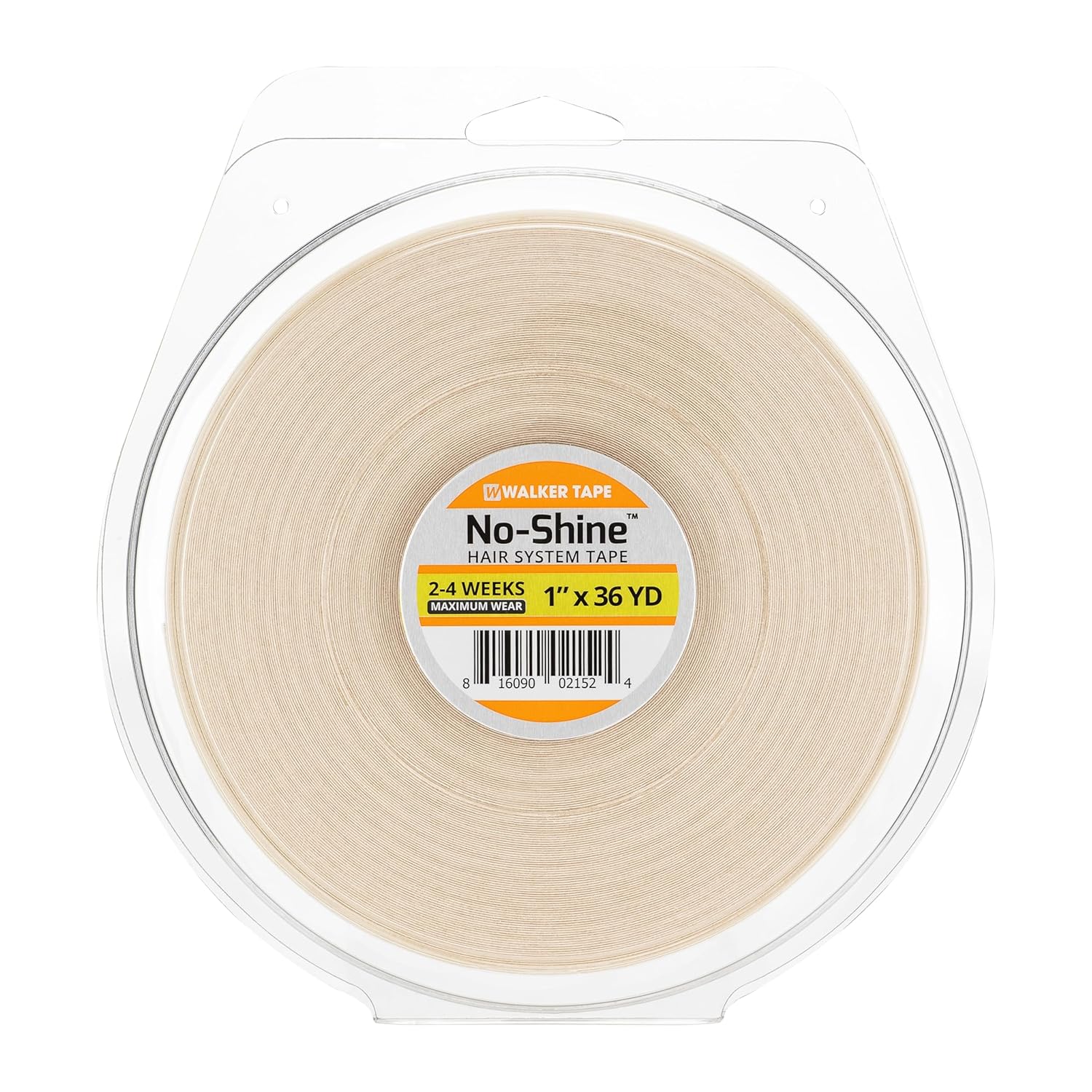 Walker Tape No-Shine Hair System Tape Roll 1" x 36 Yards, Hypoallergenic Double Sided Wig Tape for Lace Systems, Toupees, and Tape in Hair Extensions Human Hair, Maximum Wear Invisible Bonding Tape