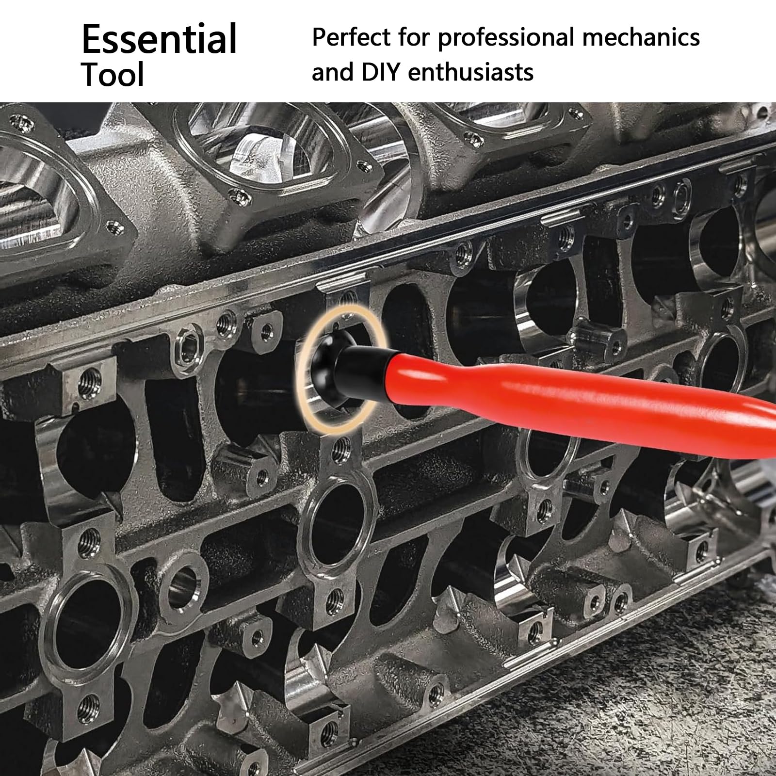 Kit usinage soupapes 2 pièces avec 8 ventouses, pâte à polir, tournevis, meulage & compresseur ressorts - Outil de réparation automobile professionnel d'entretien moteur