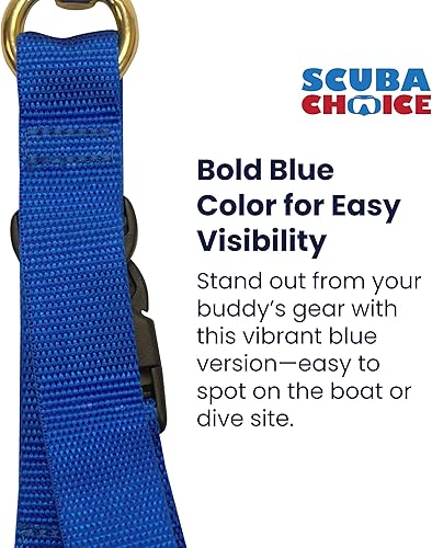 Miniatura 2 de Scuba Choice - Protector de aletas y máscaras con cierre de liberación rápida, color azul