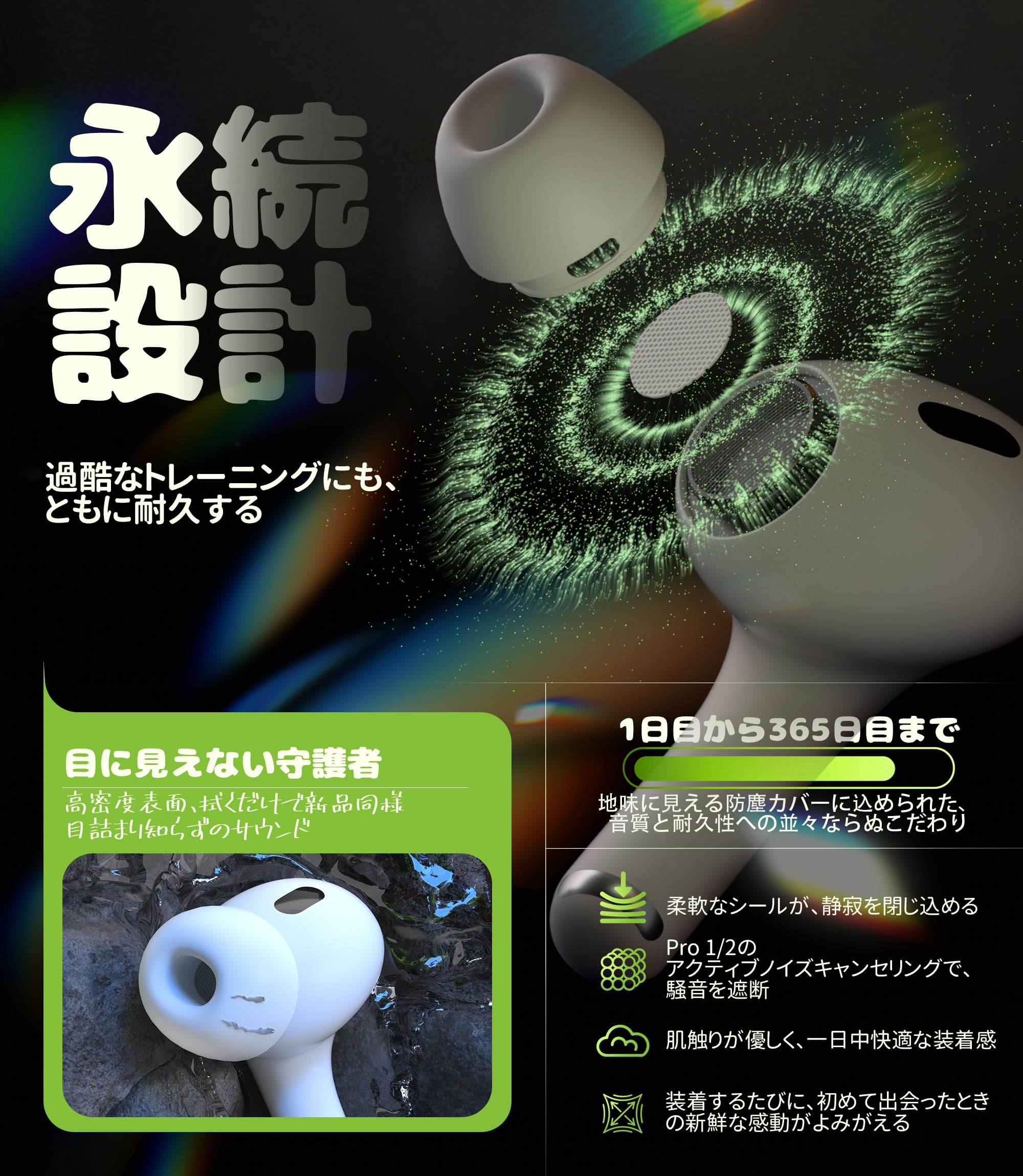 Amazon | Seltureone【4組】イヤーピース AirPods Pro 第1/2世代対応