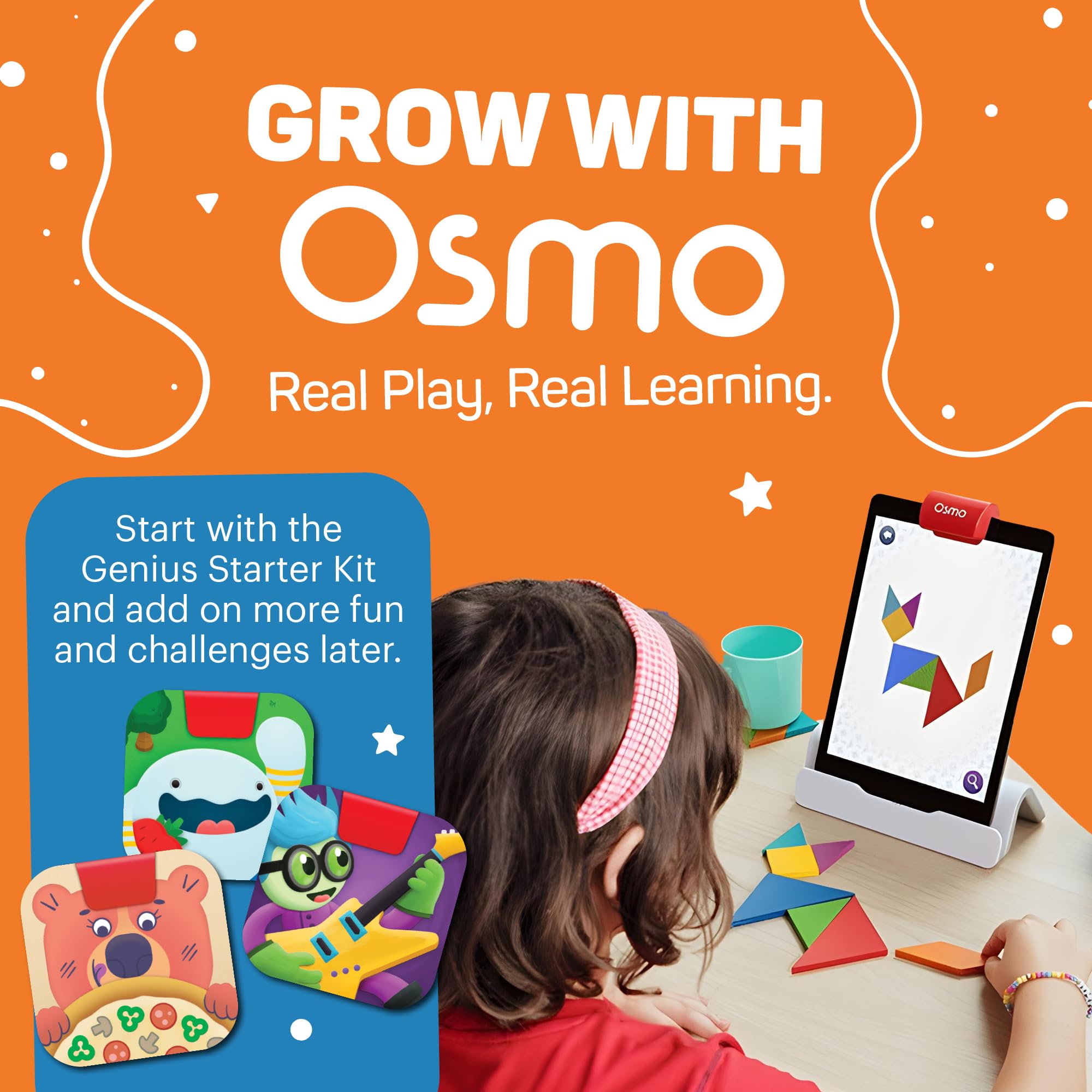 Osmo Genius Kit, Ages 6-10, 5 STEM Learning Games, Spelling & Math, iPad — Amazon image 8
