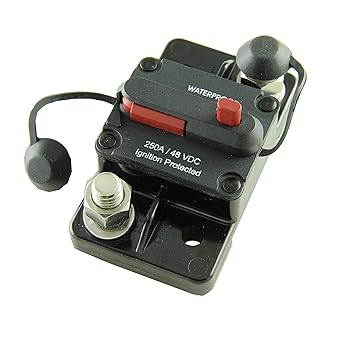 Crimp Supply 250 Amp Surface-Mount Circuit Breakers (1 Per Pack)