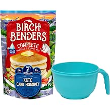 Birch Benders Keto Pancake and Waffle Mix Pack of 1 with Mixing Bowl