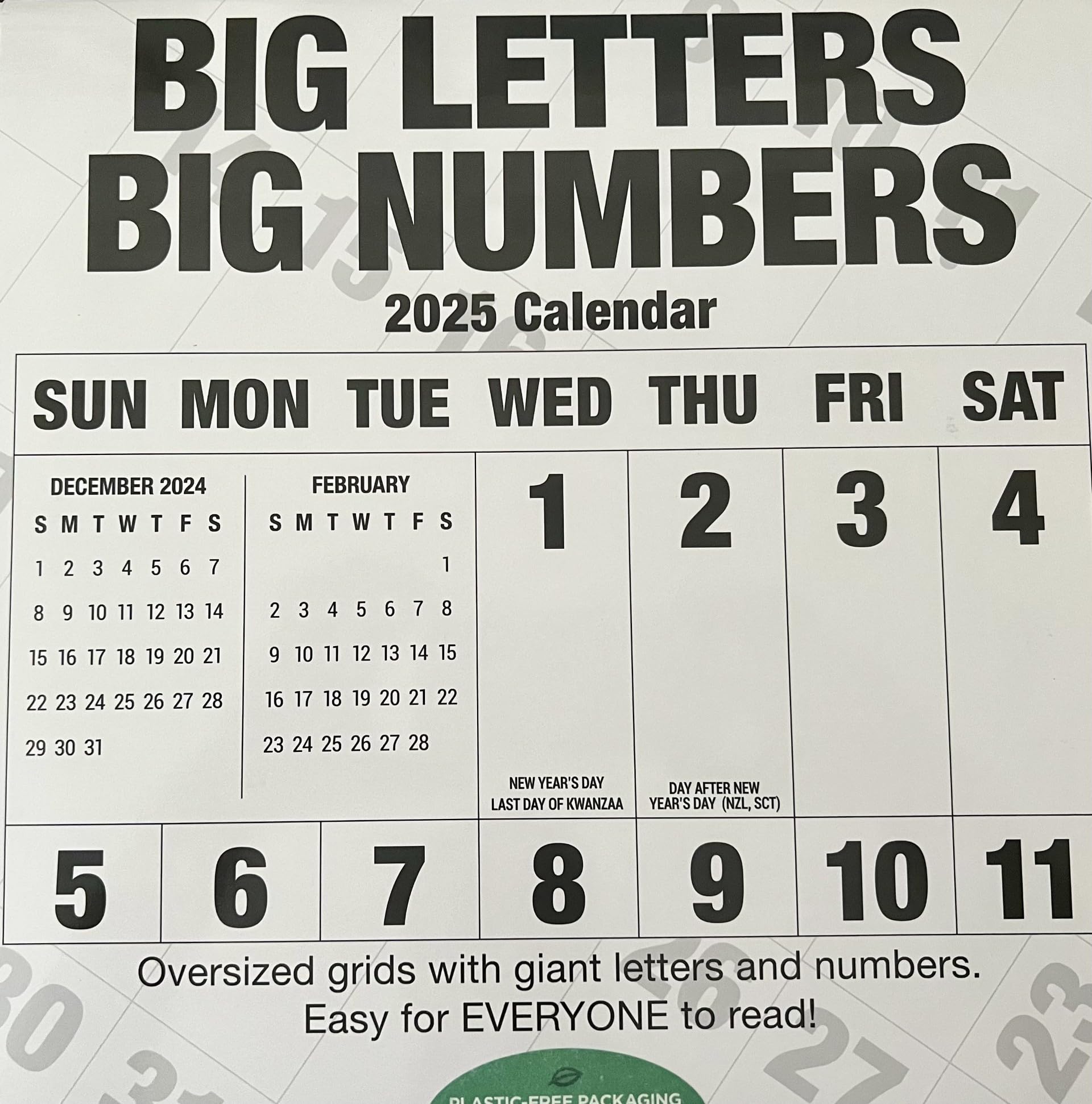 amazon-com-big-letters-big-numbers-wall-calendar-2025-size-12-x-12-office-products