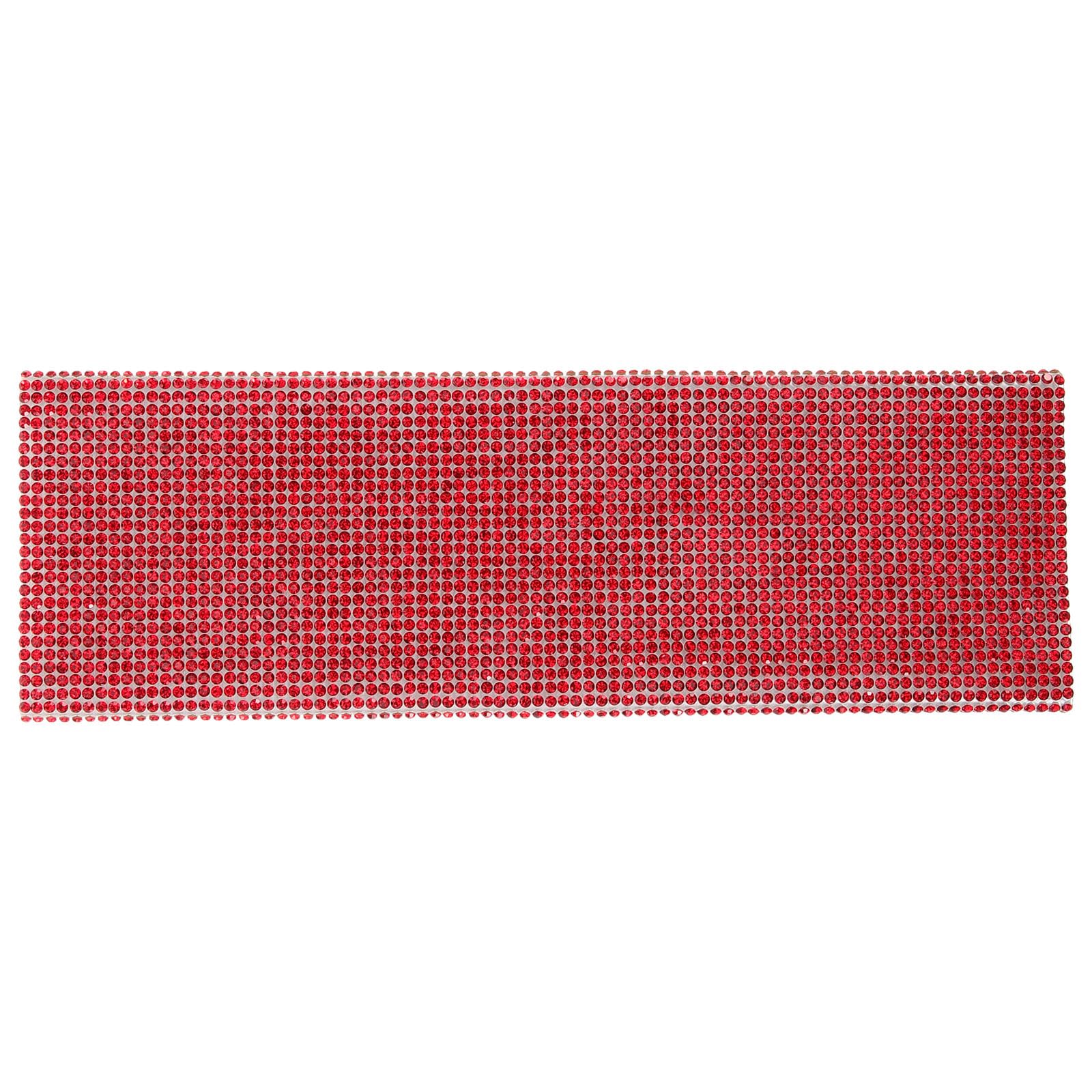Funda para micrófono inalámbrico de tela roja con gemas para eventos en vivo 8