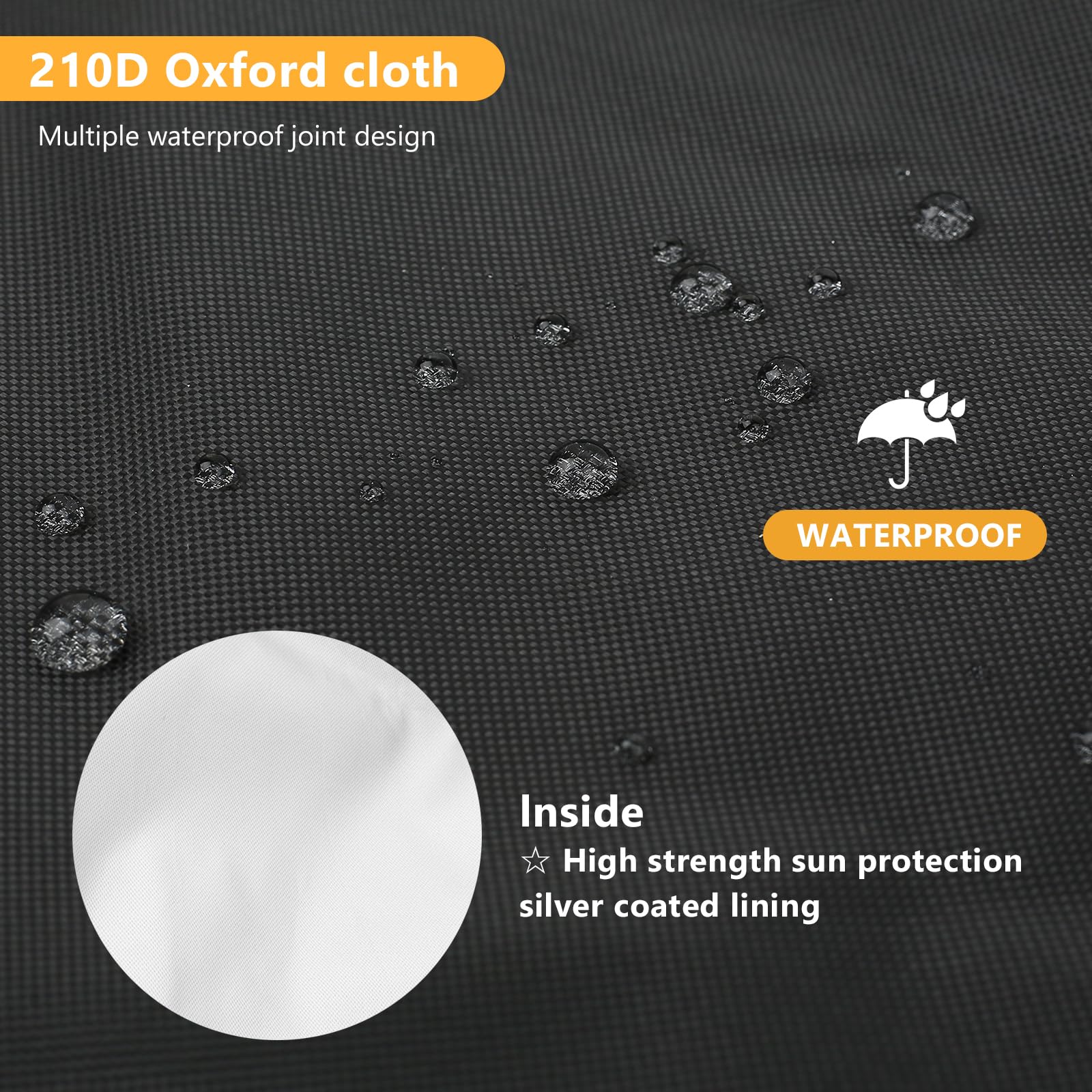 Wohnwagen Abdeckung, 210d Oxford Gewebe Wohnwagenplane, wasserdichte, Wind- und SchneegeschüTzte Wohnwagen SchutzhüLle, Uv Protector Abdeckplane mit Festband für Verschiedener Wohnmobile (8.5x3m)
