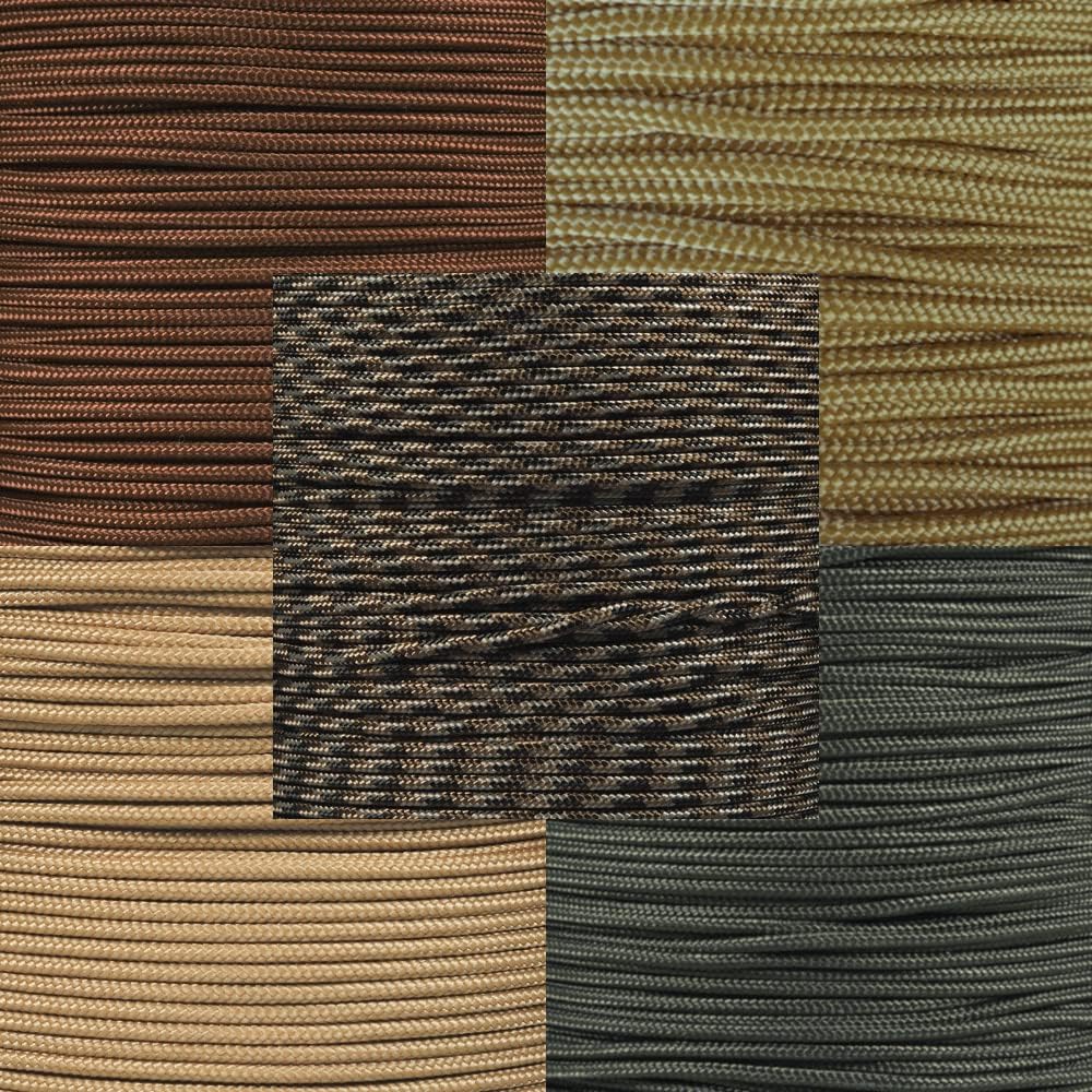 325 Paracord Bundles | Certified Commercial Grade | 5 Colorful Hanks of 10 Feet Each | Paracord Planet
