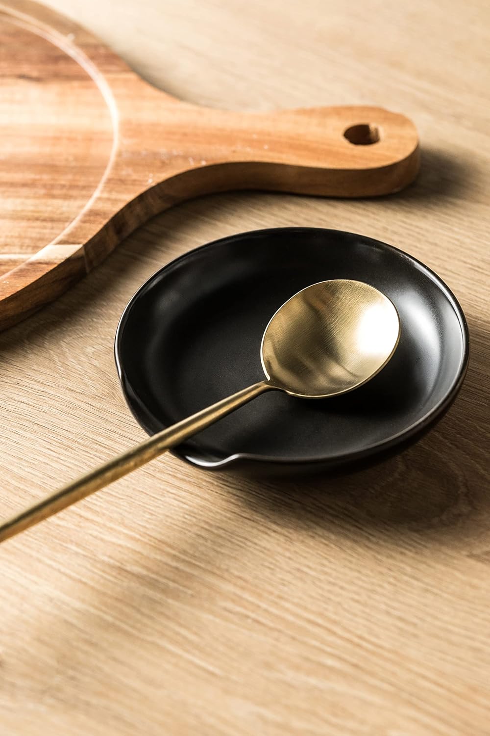 Spoon Rest for Stove Top for Multiple Utensils, Cooking Spoon Rest & Spoon Holder for Stove Top, Kitchen Utensil Holder for Spoons, Ladles, Tongs & Spatula, for Christmas, Black