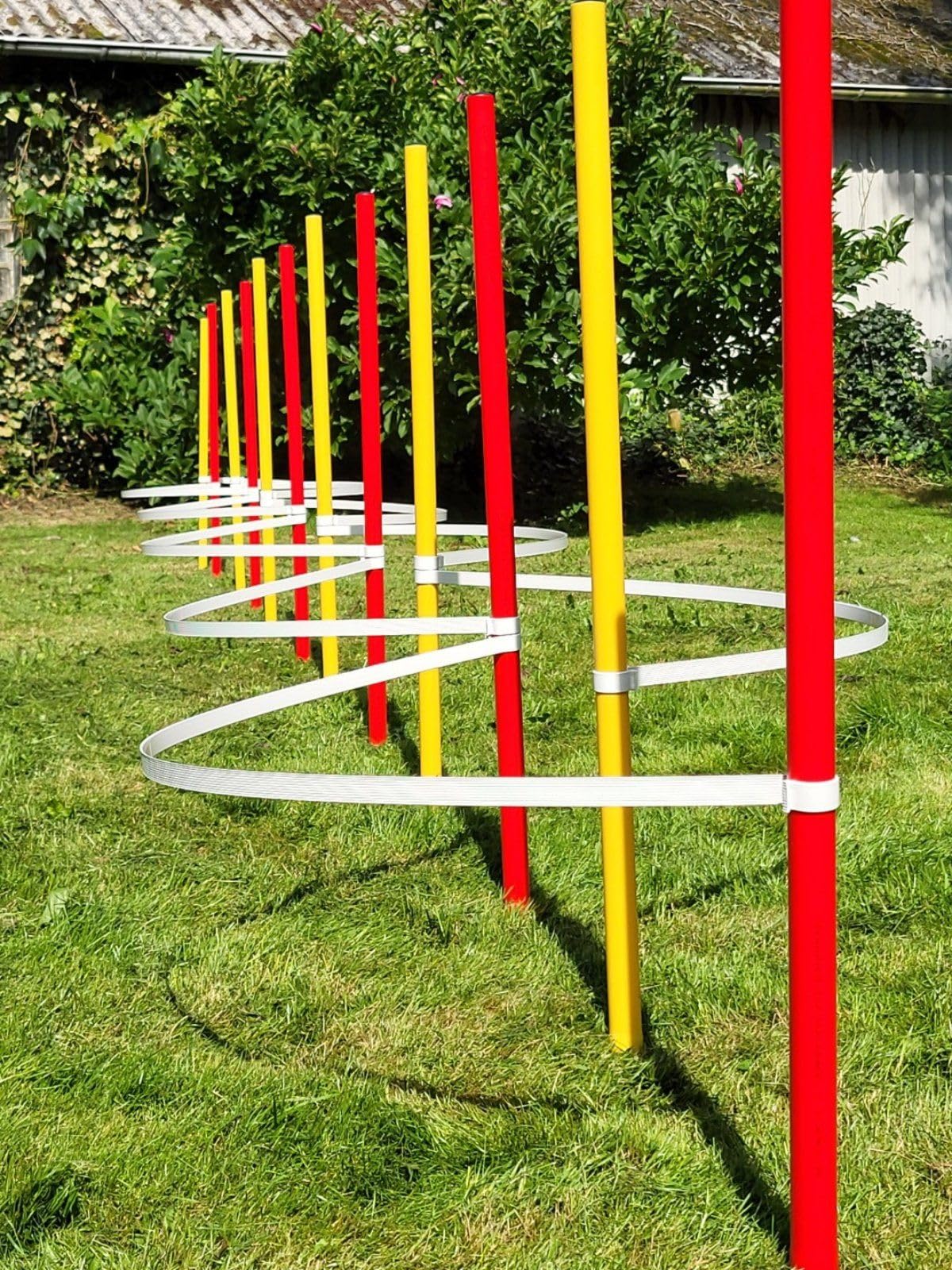 Generisch STECK-Slalom - AUSBILDUNGSSET / 10 SLALOMBÖGEN + 12 STANGEN(32mm)