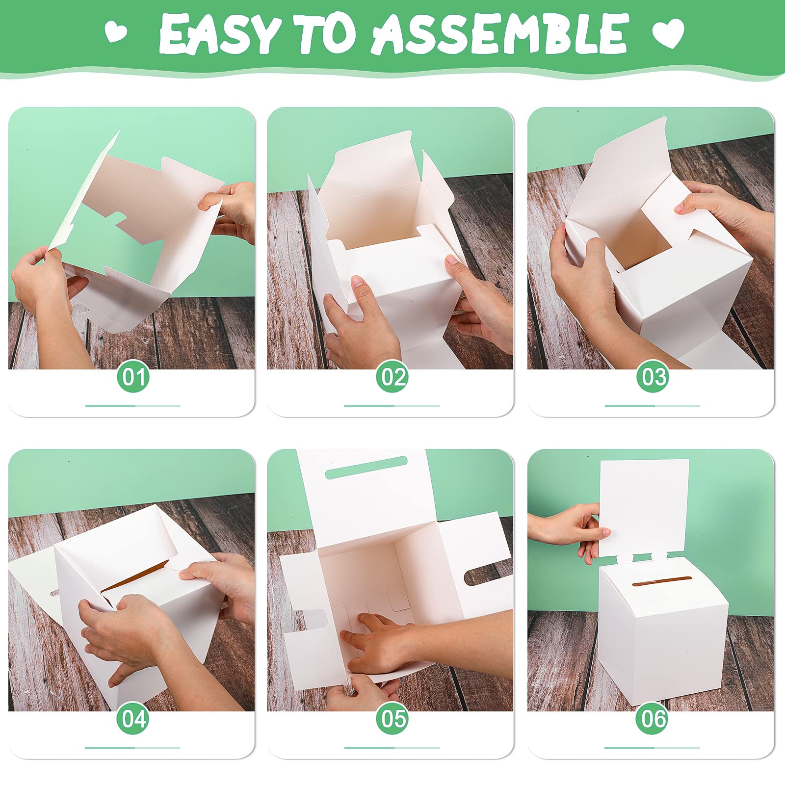 2x Spendenbox Aus Pappe - 15cm Wahlurne Tombola Einfach Zusammenfaltbar