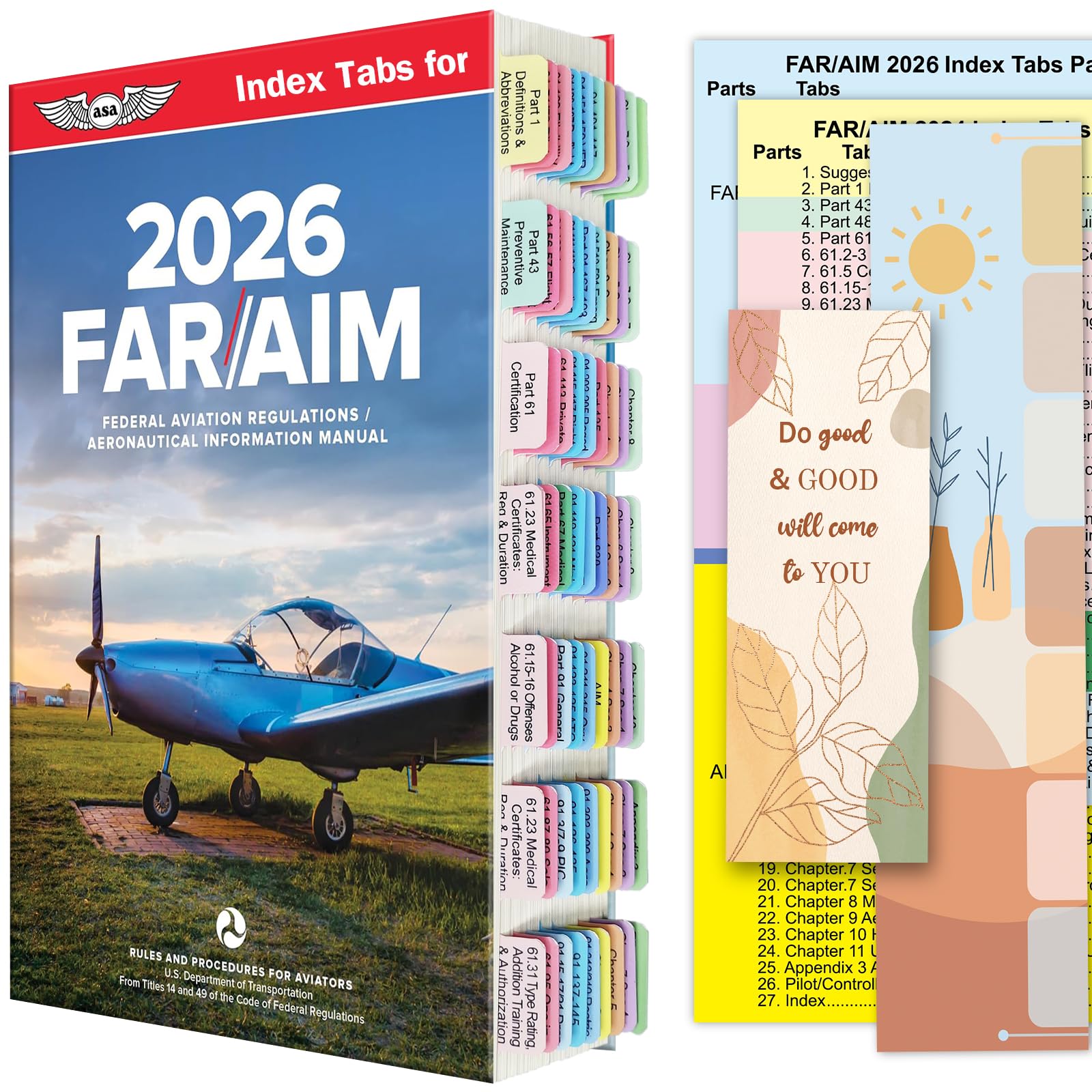 Amazon.com: FAR AIM 2026 Index Tabs for Private Pilot（Book NOT