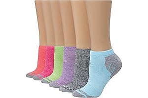 Women's Hidden Comfort Fit Casual Ankle Socks (6 Pairs)