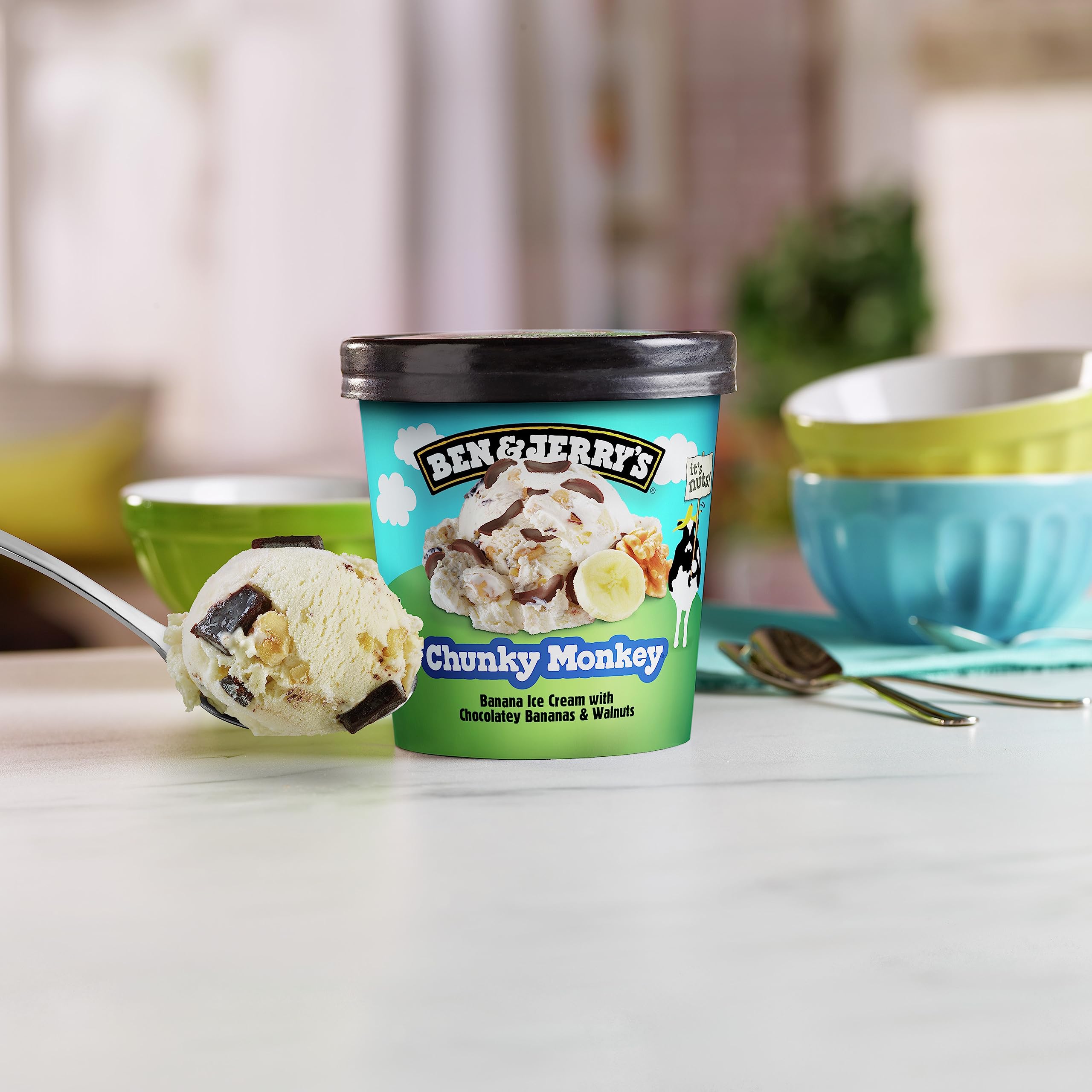 ben & jerry's banana ice cream with fudge and walnuts