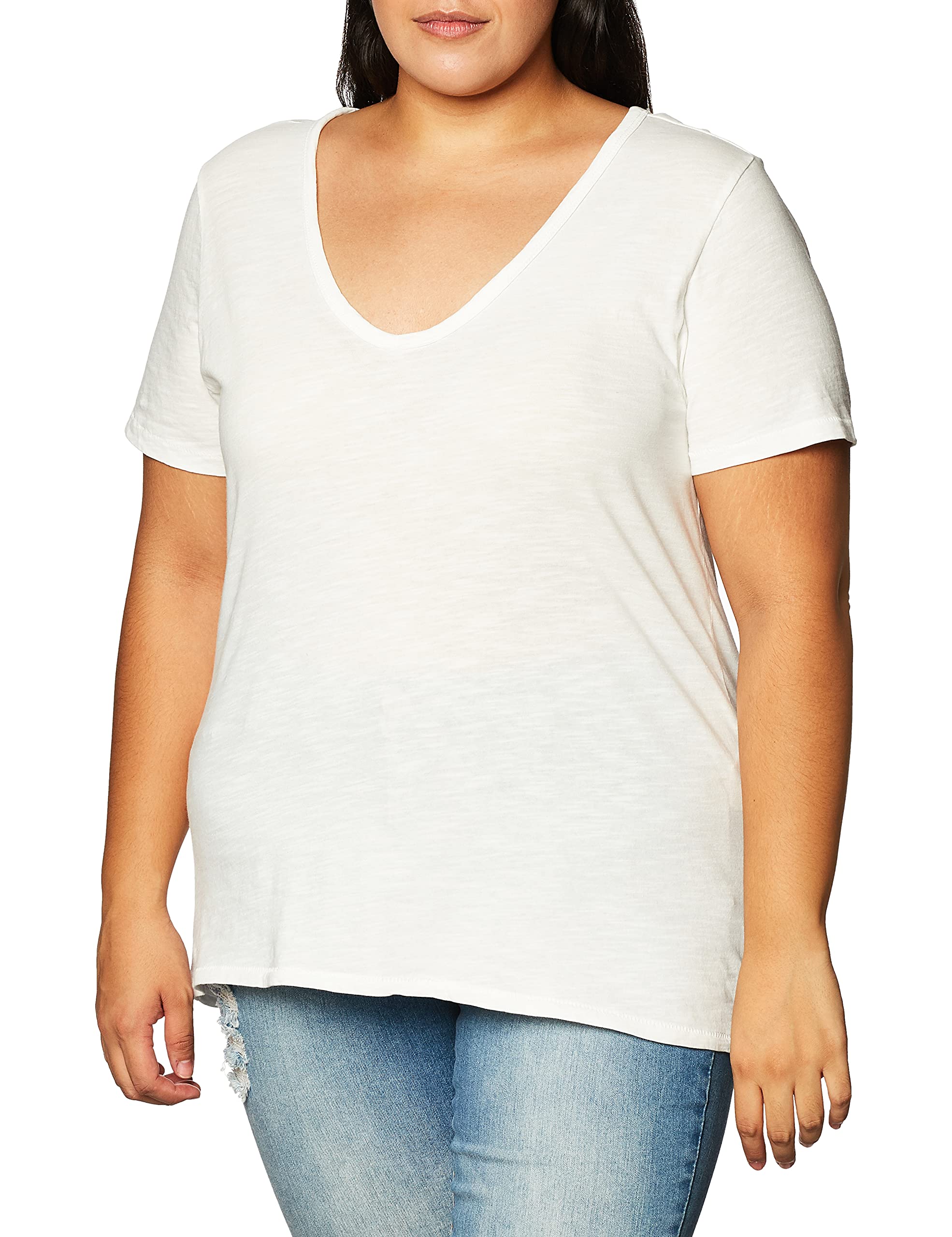 Lucky Brandwomens Short Sleeve V-Neck Essential Tee T-Shirt