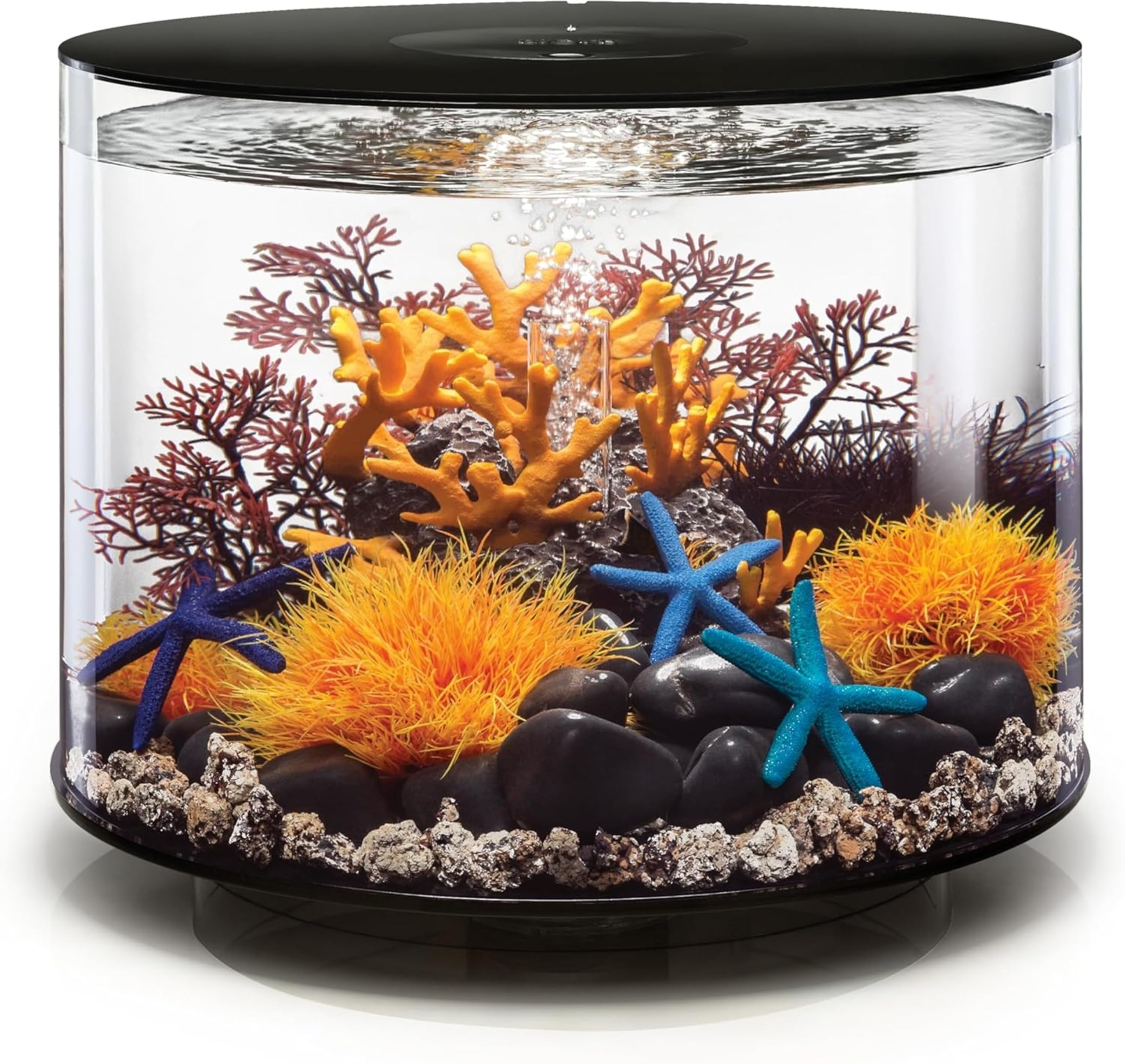 biOrb TUBE 35 Acrylic Aquarium With LED Lighting, 35 L Fish Tank (Black)