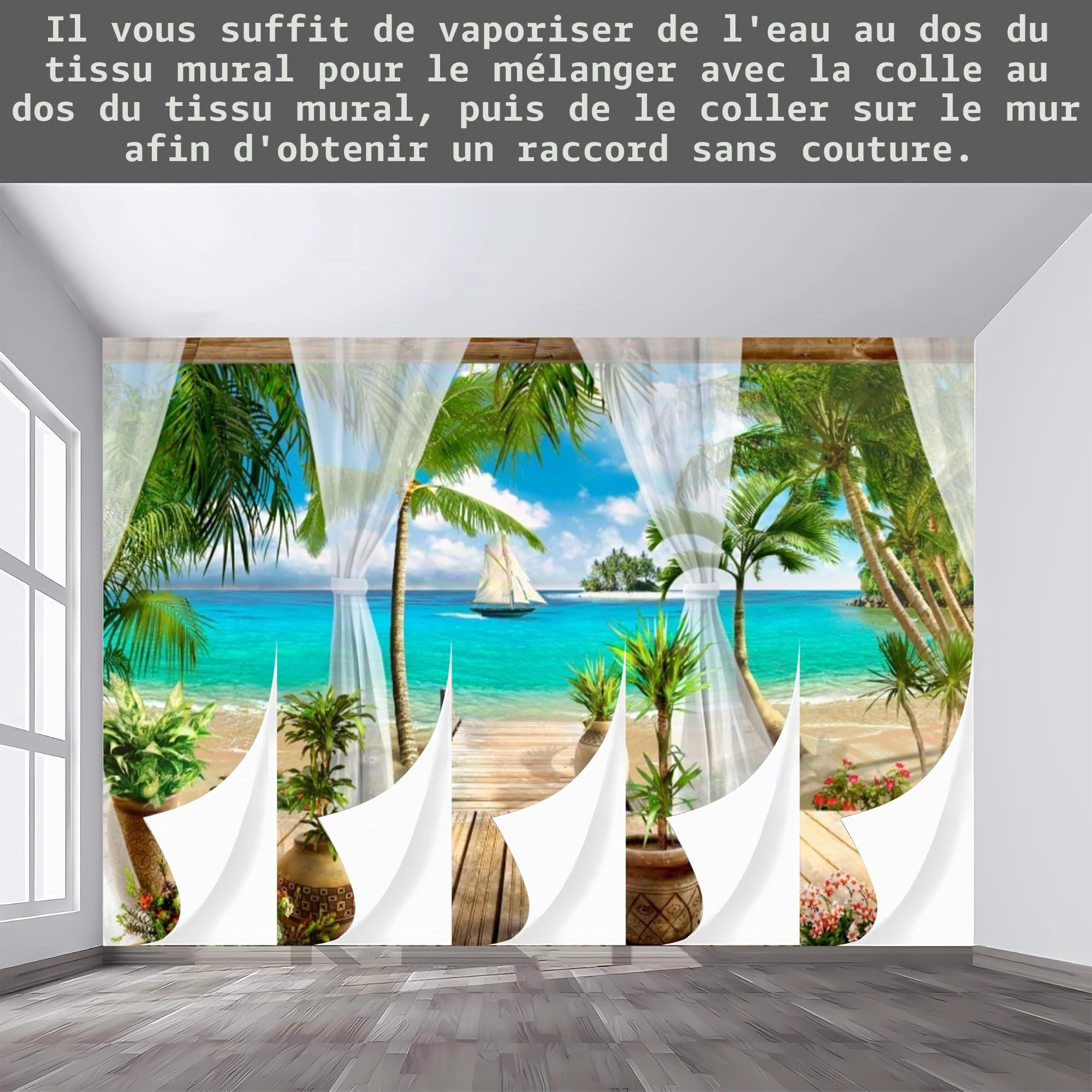 Murale sur mesure，Pizza murale pour restaurants occidentaux，Murale amovible autocollante Grande photo de papier peint