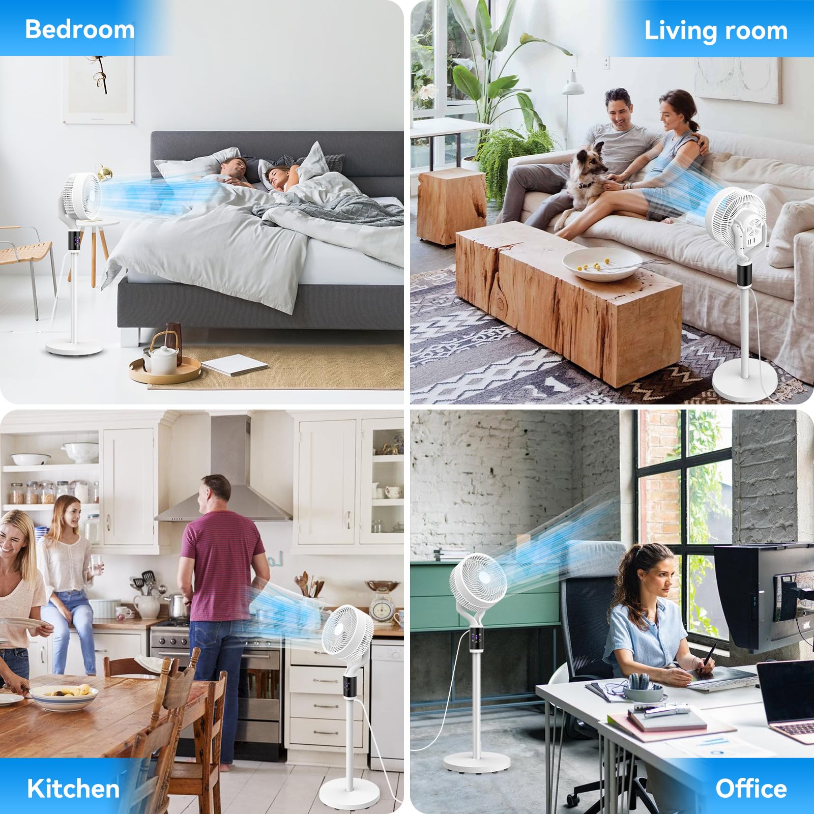 Anveltech Pedestal Fan For Bedroom Pedestal Fan With Remote Air