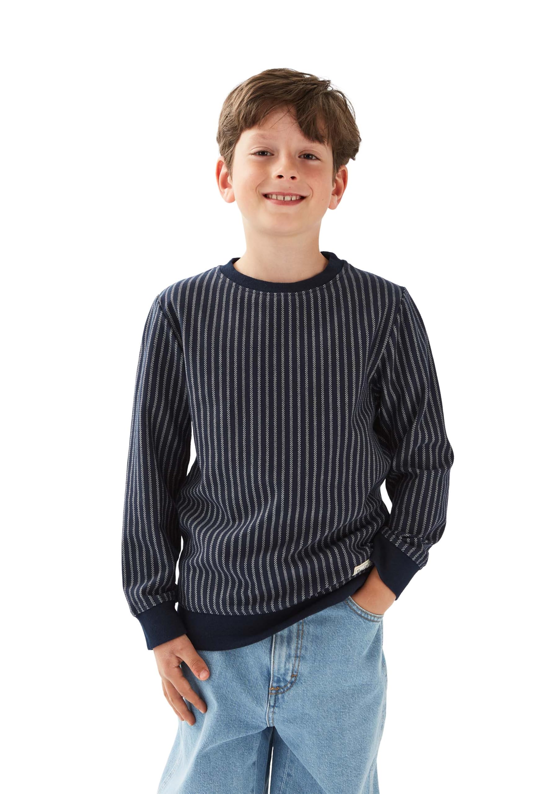 Band of Rascals Kinder Sweatshirt Vertical Striped aus Bio-Baumwolle