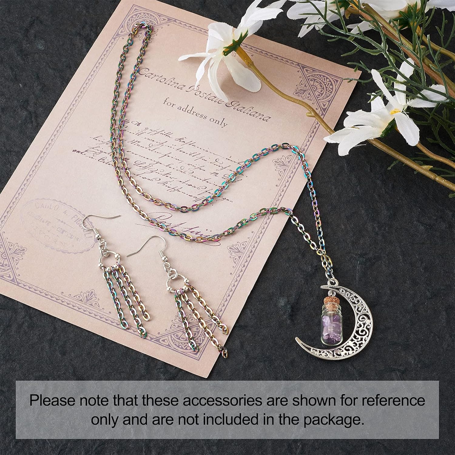 Pandahall 16.4 Feet 304 Stainless Steel Curb Chains 4x3x0.7mm Multi-Color Unwelded Twisted Cable Chain with Plastic Spool for DIY Necklace Bracelet Jewelry Making - Image 5