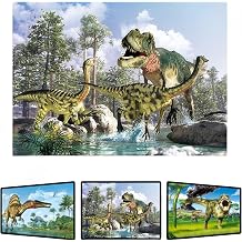 Dino Changing Flip 3D Poster Wall Art Decor Print Unframed | 12x16 inches | Lenticular Posters & Pictures | Photo Memorabilia Gifts for Guys & Girls Bedroom