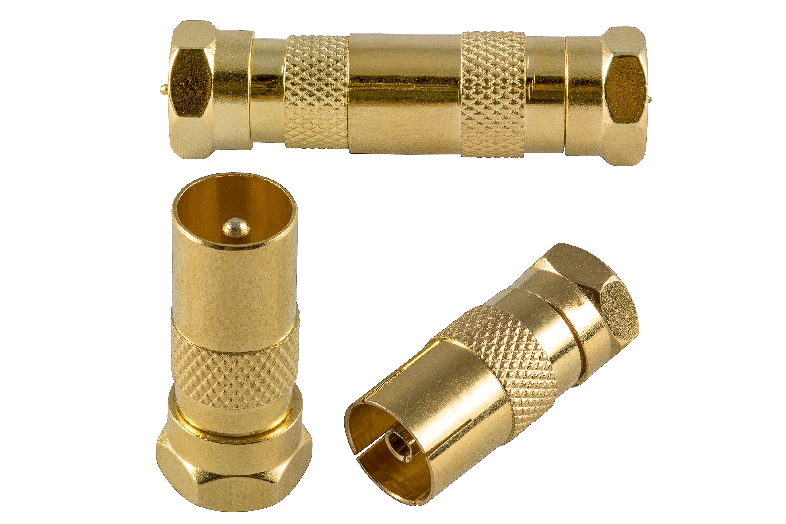 POPPSTAR - 2x 21,5 Cm Câble Plat Passe-fenêtre SAT, Couleur Blanc, 4x F-Connecteurs à L'antenne - Foto 2