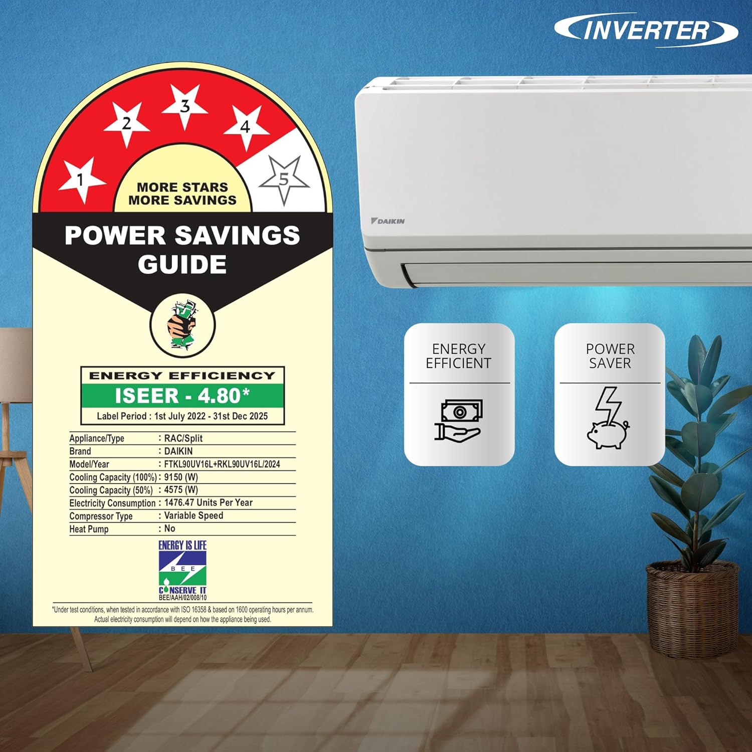 Review Daikin 2.6 Ton 4 Star Inverter Split Ac (Copper, Pm 2.5