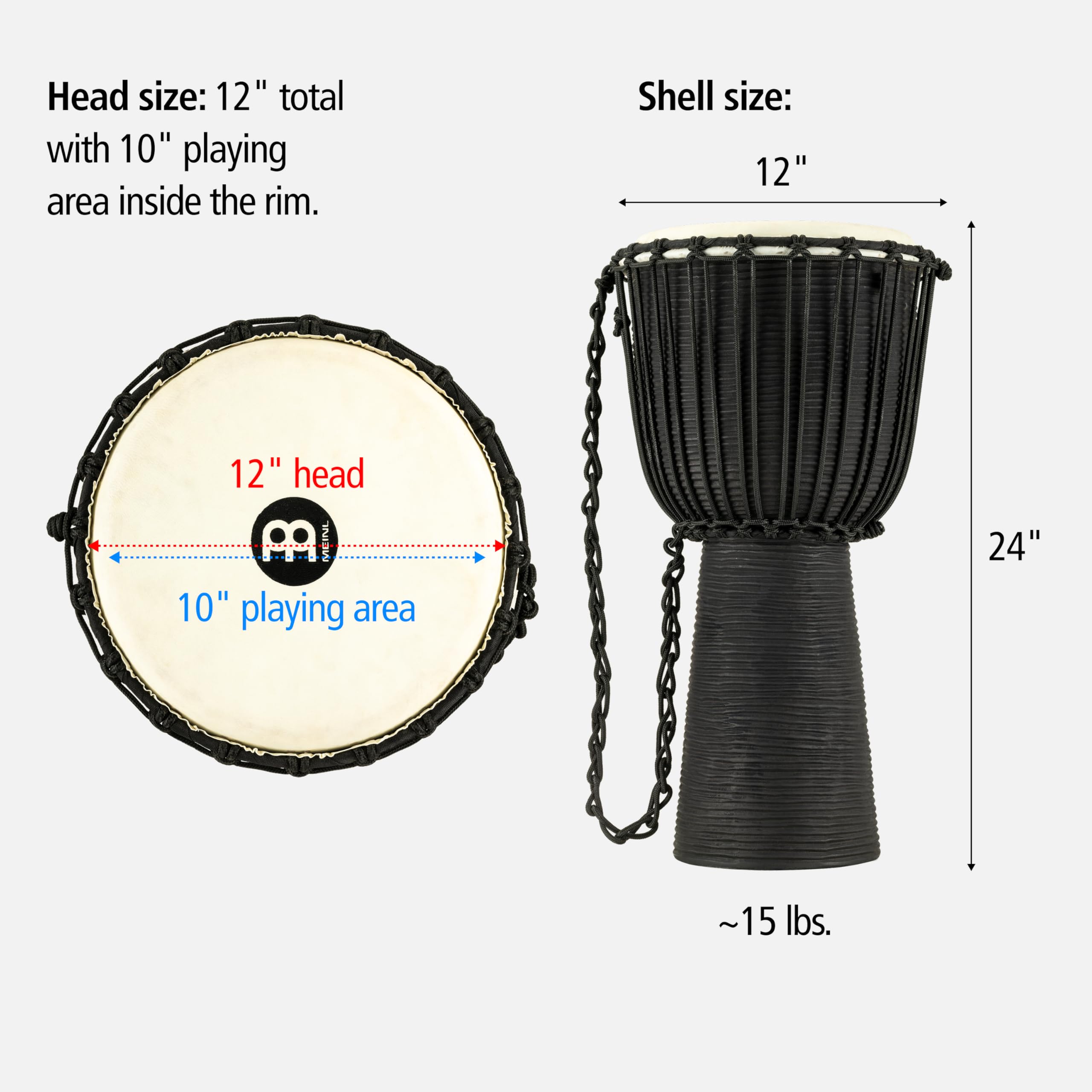 Amazon.co.jp: MEINL マイネル ジャンベ 12