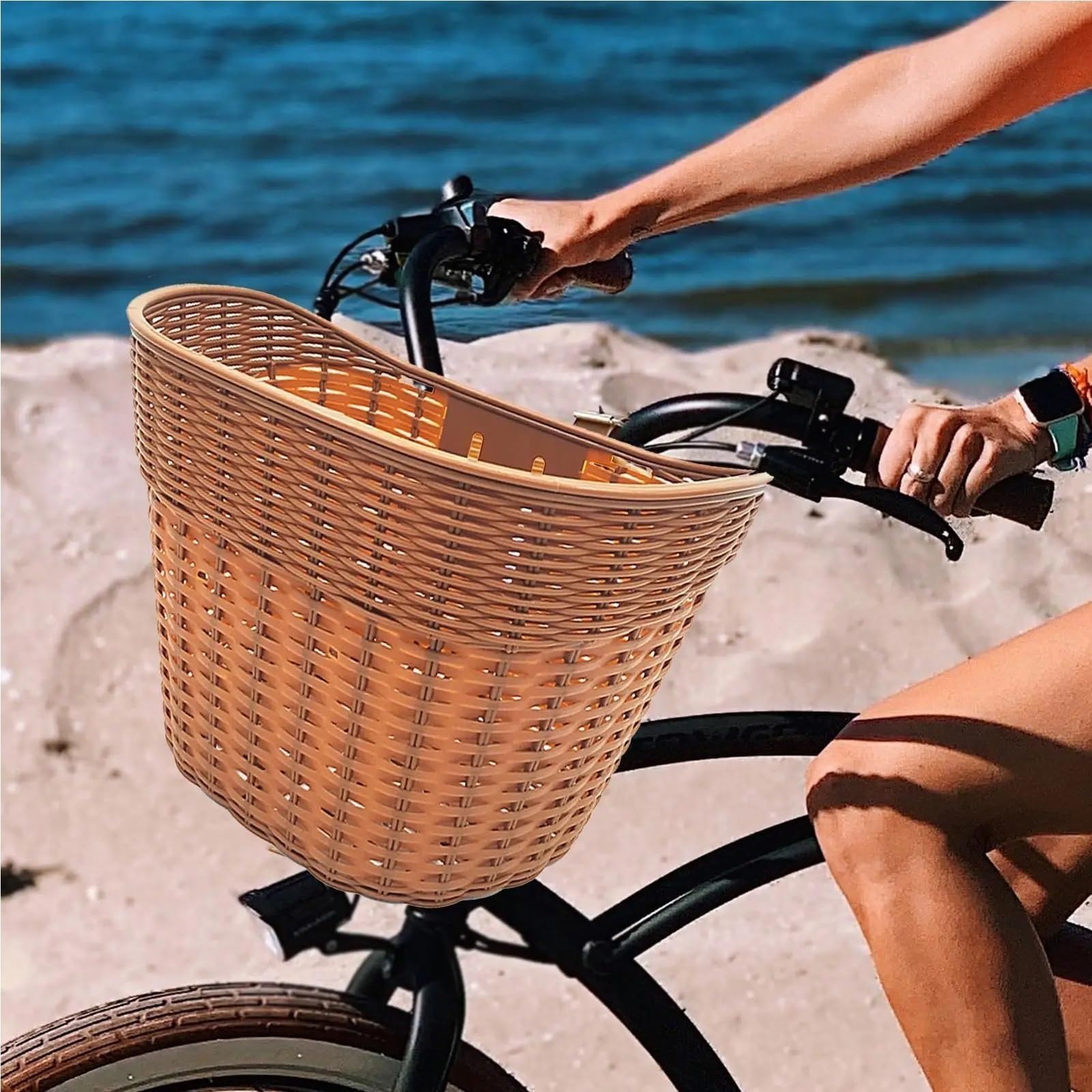Cesta de Bicicleta con Manillar Delantero PP