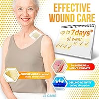 Vista 5 de JJ CARE Aderezo de alginato de calcio de miel de 2 x 2 pulgadas [paquete de 20] Aderezo de miel con calcio, parches de miel para un cuidado más