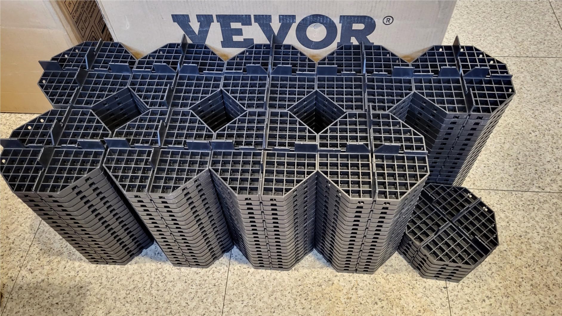 Fixed Height Stackable Pedestals Paver Support 0.63” High 30 Pack Patio