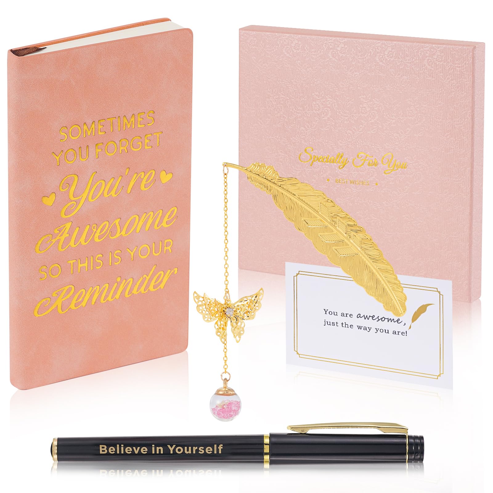 Friendship Gifts for Women Inspirational Quote Notebook Gift, Best Friend Motivational Gift