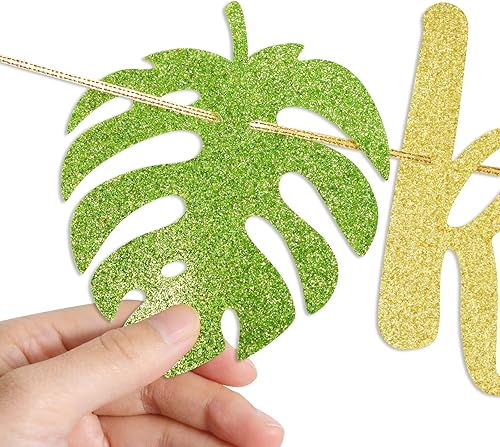 Miniatura 4 de Banner con purpurina con el rey de la selva, cartel de baby shower, decoración de primer cumpleaños, decoración temática de safari de selva para