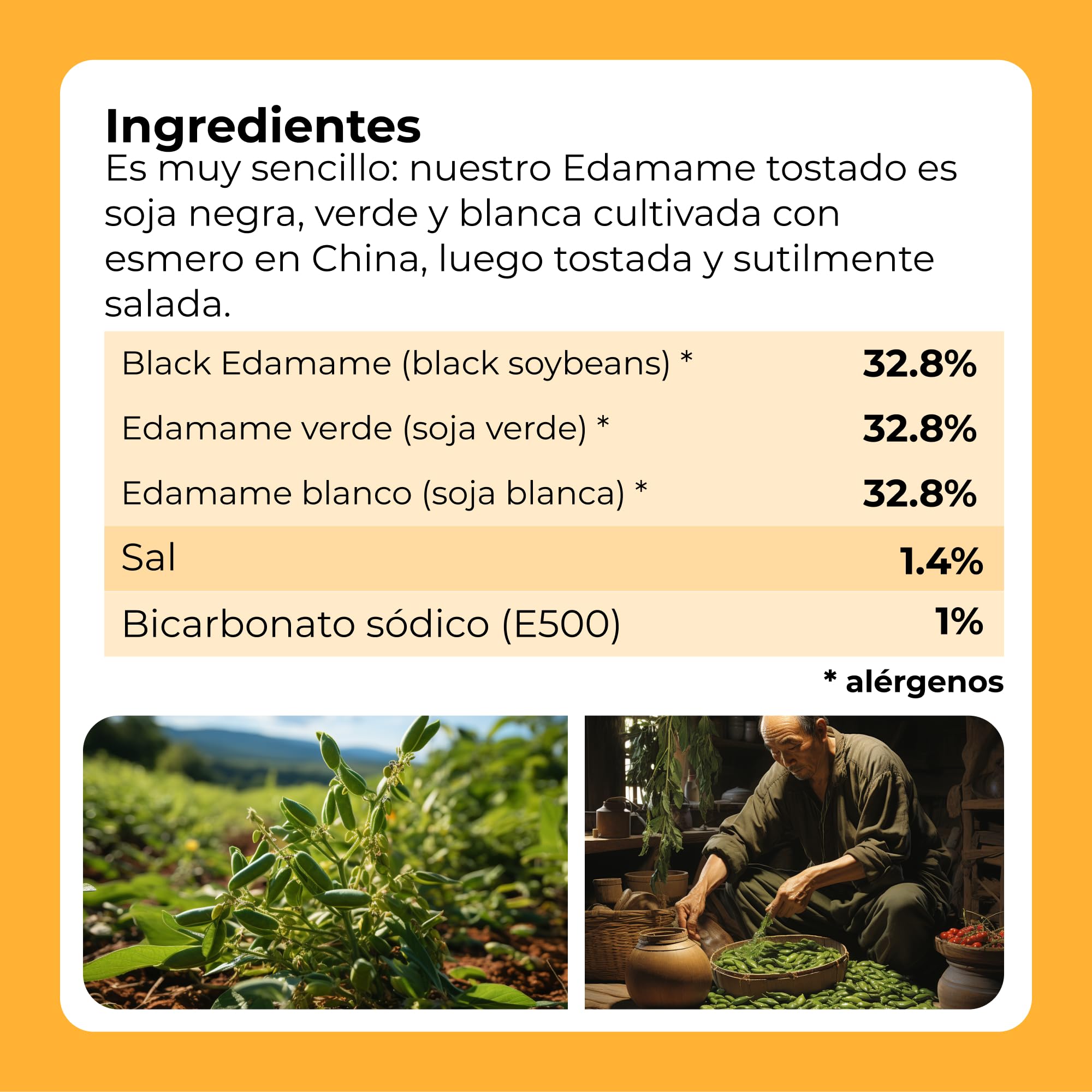 Alubias Edamame 1 kg Mezcla de 3 alubias de soja tostadas ligeramente saladas Sin gluten Alto contenido en proteínas