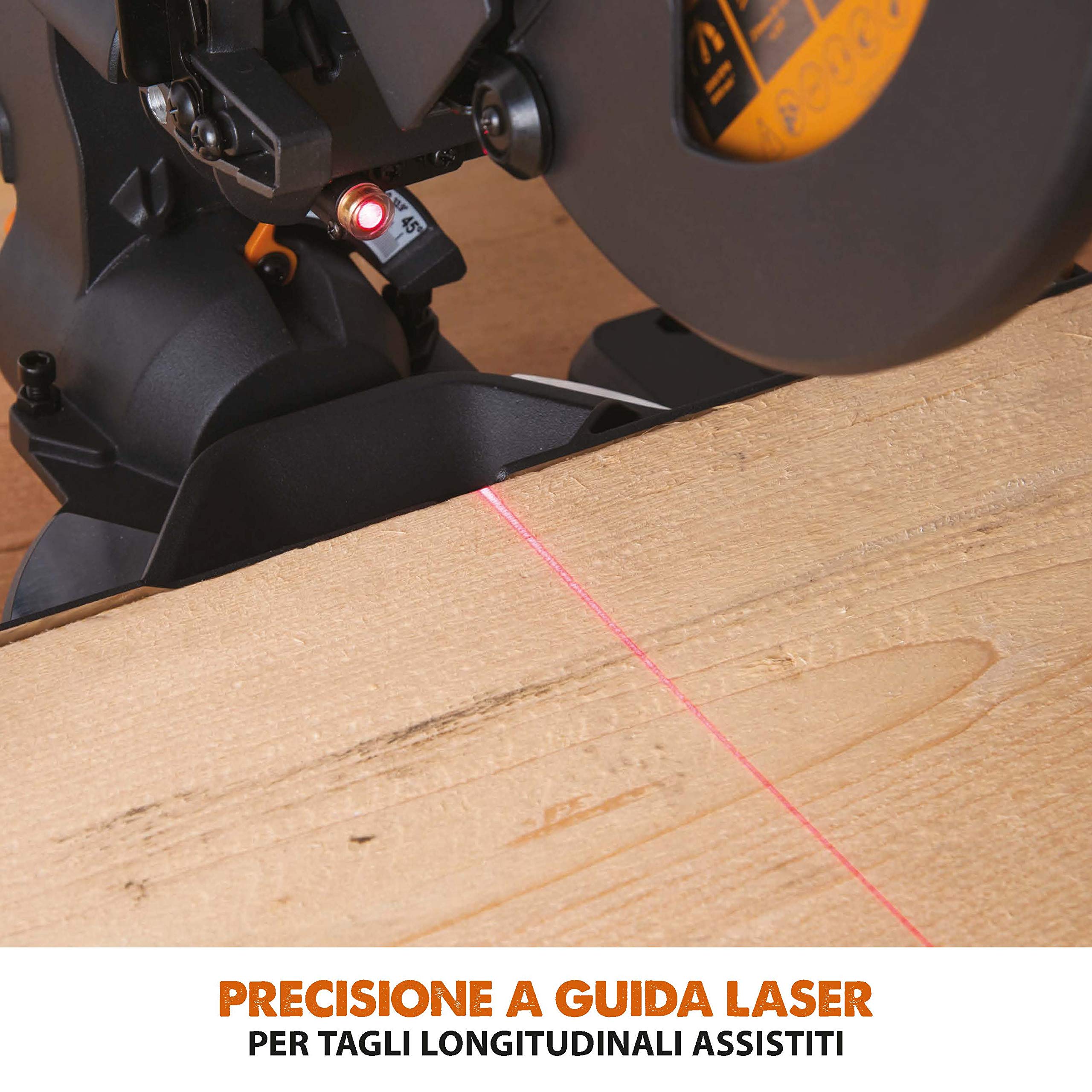 Evolution Power Tools 048-0032A R210SMS-300+ Troncatrice Radiale Scorrevole Multi-Materiale 210 mm con Pacchetto Plus, 230 V