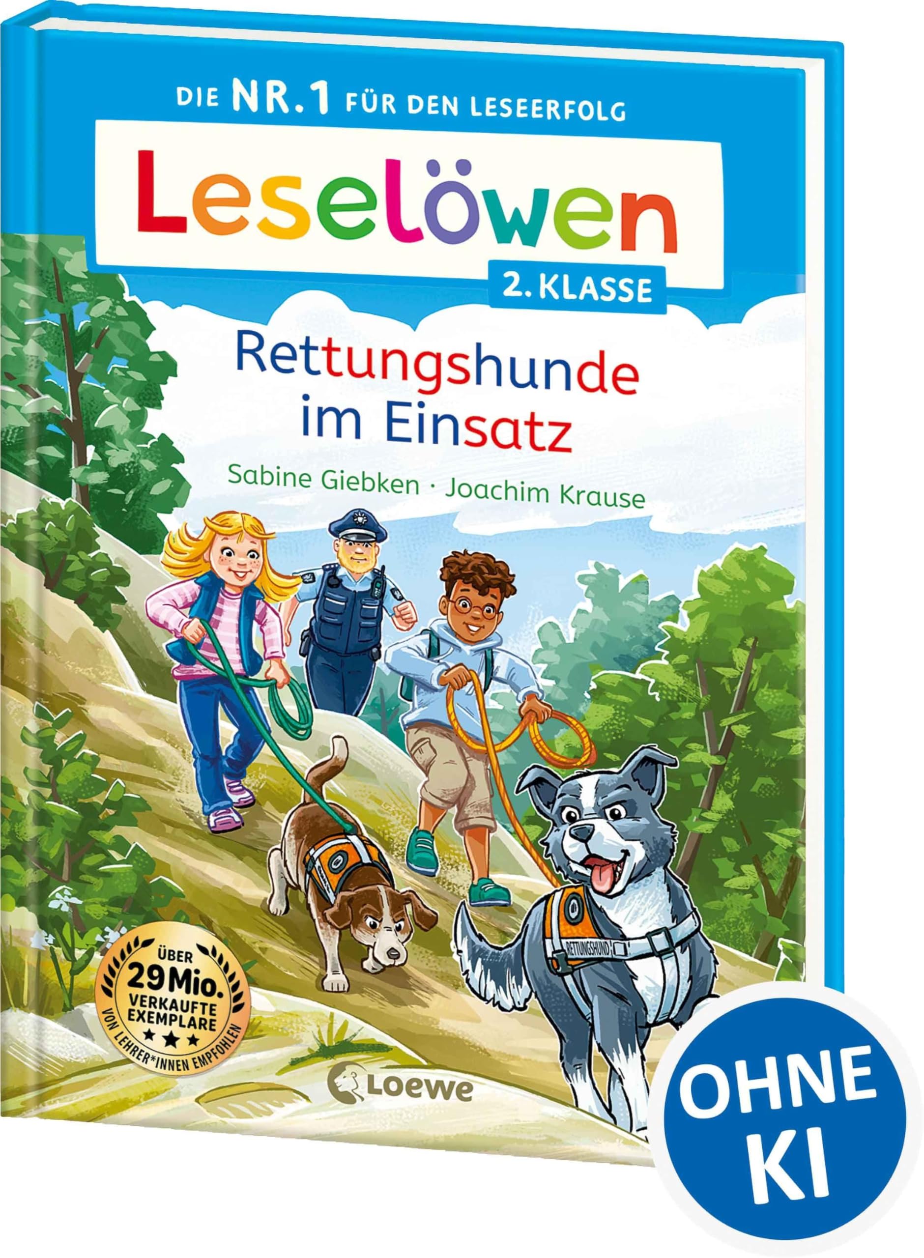 Leselöwen 2. Klasse - Rettungshunde im Einsatz: Die Nr. 1 für den Leseerfolg - Mit Leselernschrift ABeZeh - Erstlesebuch für Kinder ab 7 Jahren
