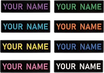 Customizable Text 1x3 Patch w/Hook Fastener Morale Patch - Black
