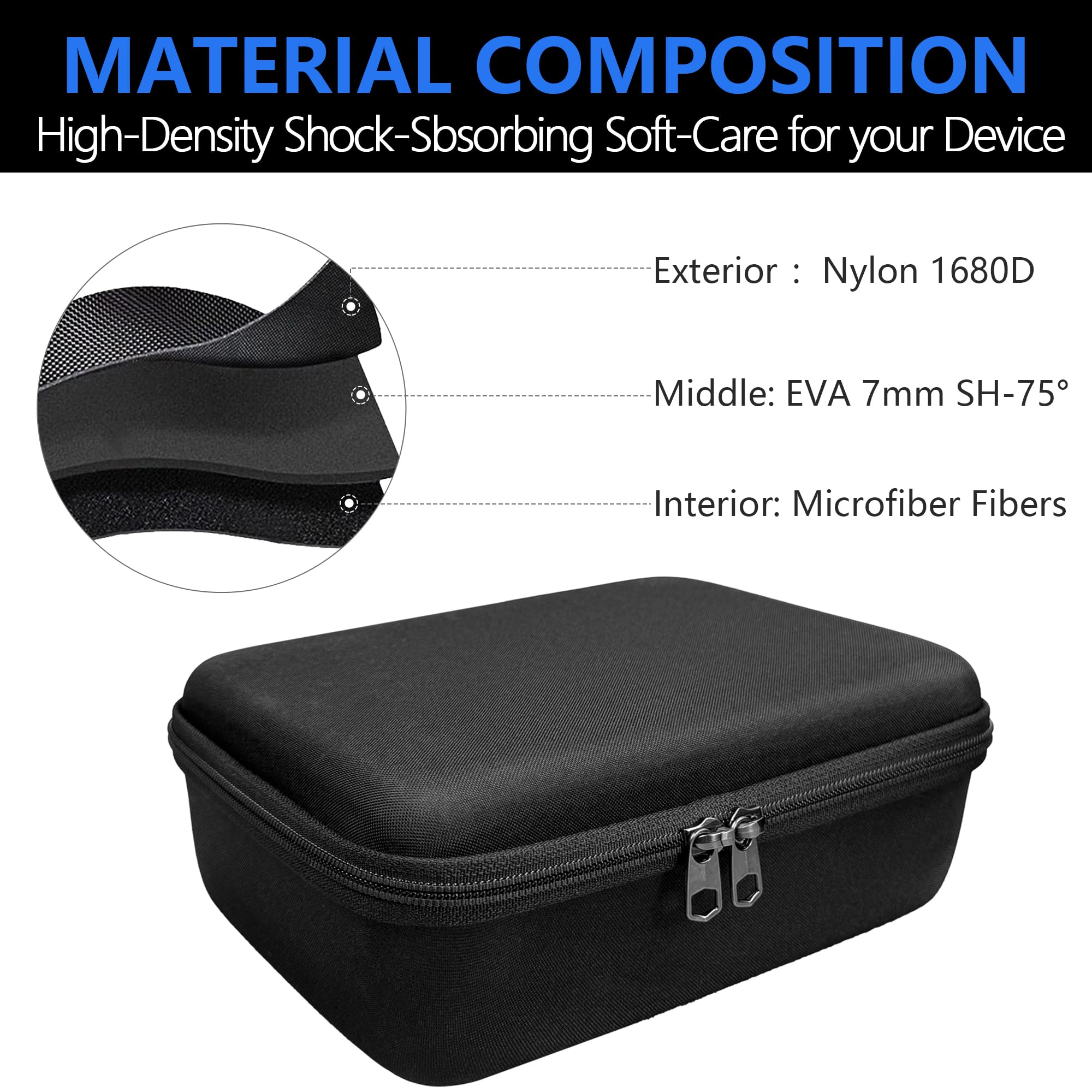 Musiin Tragetasche für Audio-Interfaces, kompatibel mit Audient iD14 MKII Interface/Stream OTG, weiches Innenfutter mit Rillenpassung, Netztasche für Kabel und Zubehör, ideal für Studioaufnahmen