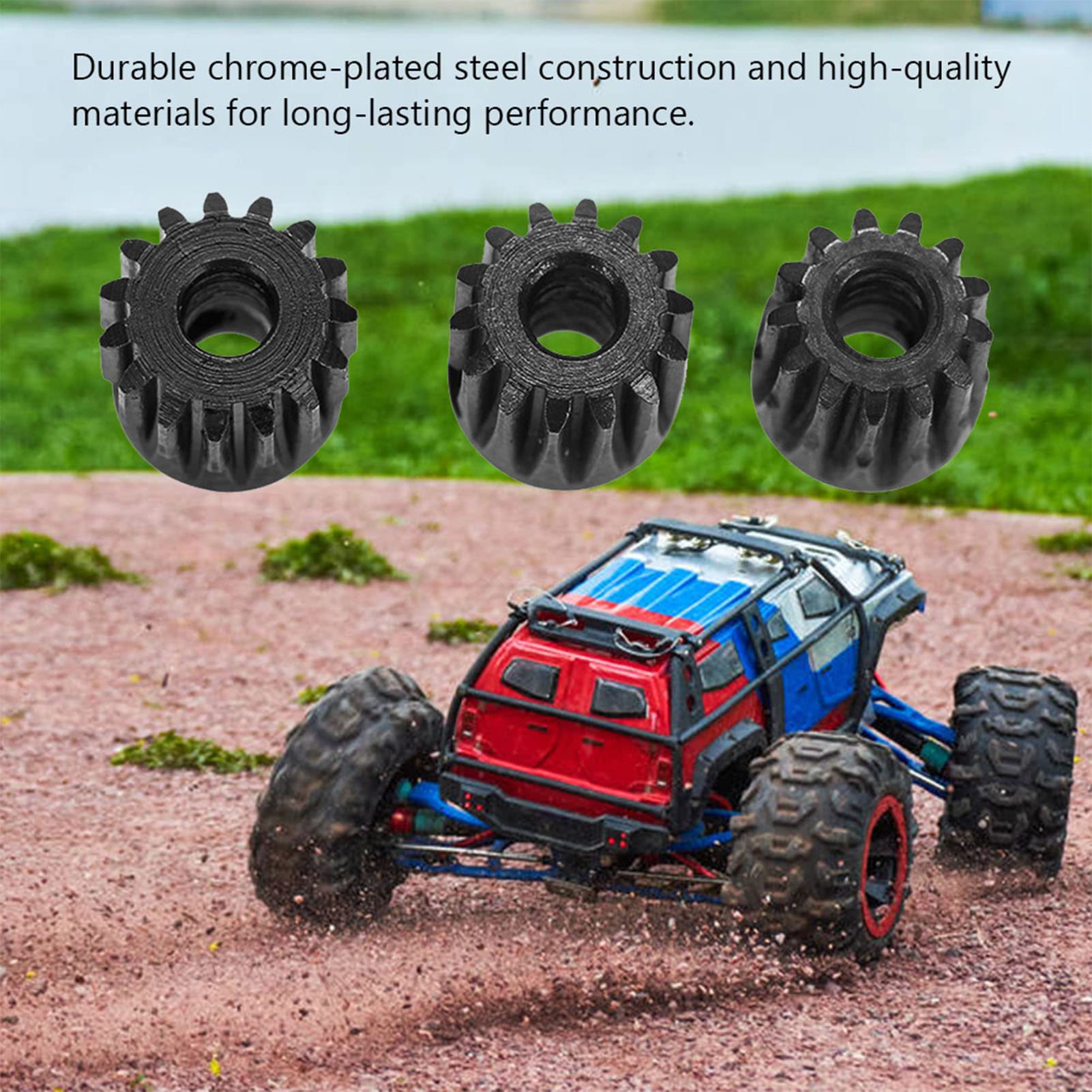 Pignons Moteur RC Acier Chromé 48DP 3.175mm - 13T à 23T, Pour Voitures 1/10