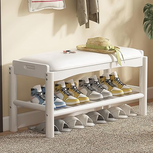 Taburete de zapatos para entrada, zapatero con fundas, banco de zapatos, zapatero, armario de zapatos (color : A)